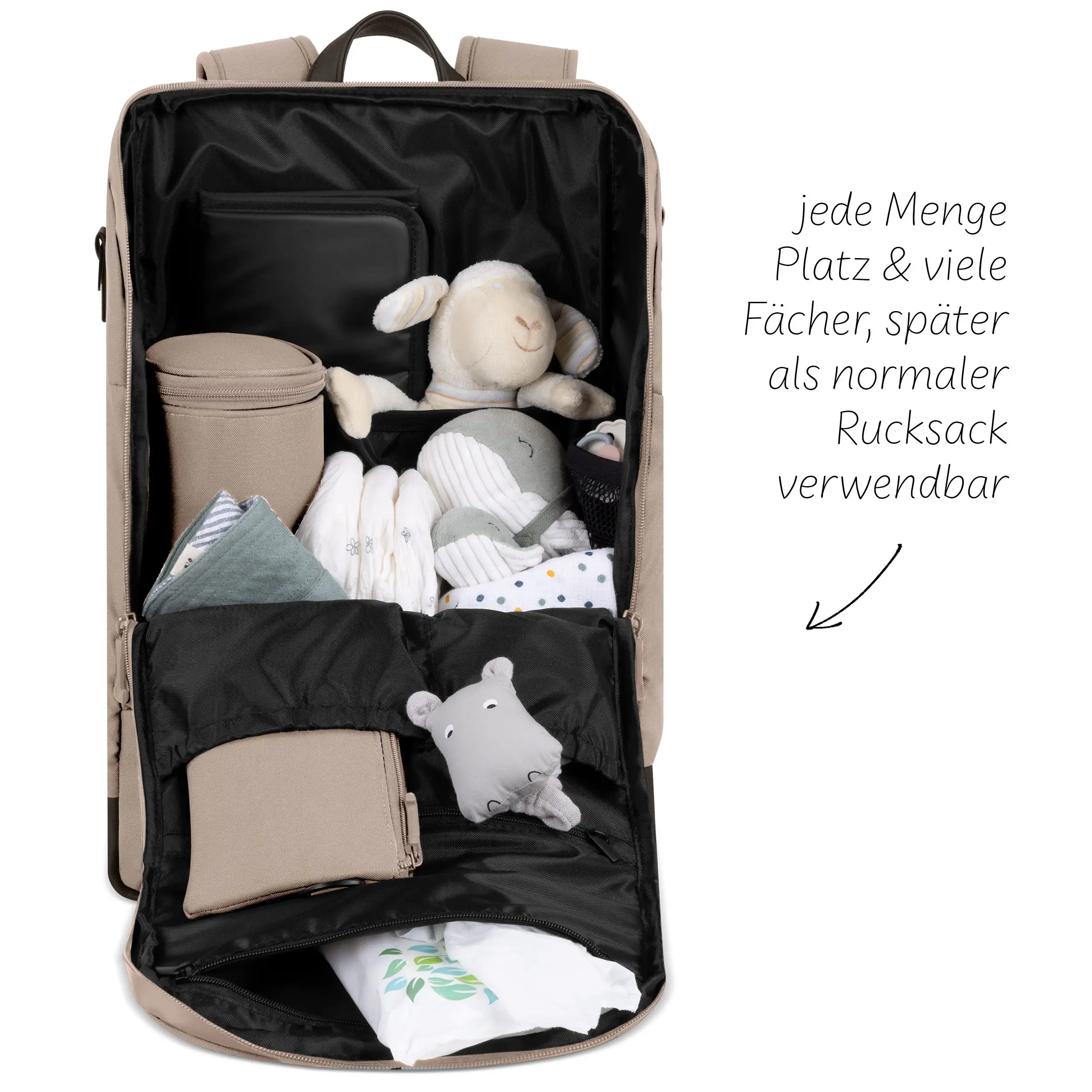 Mochila cambiador Active - Sand