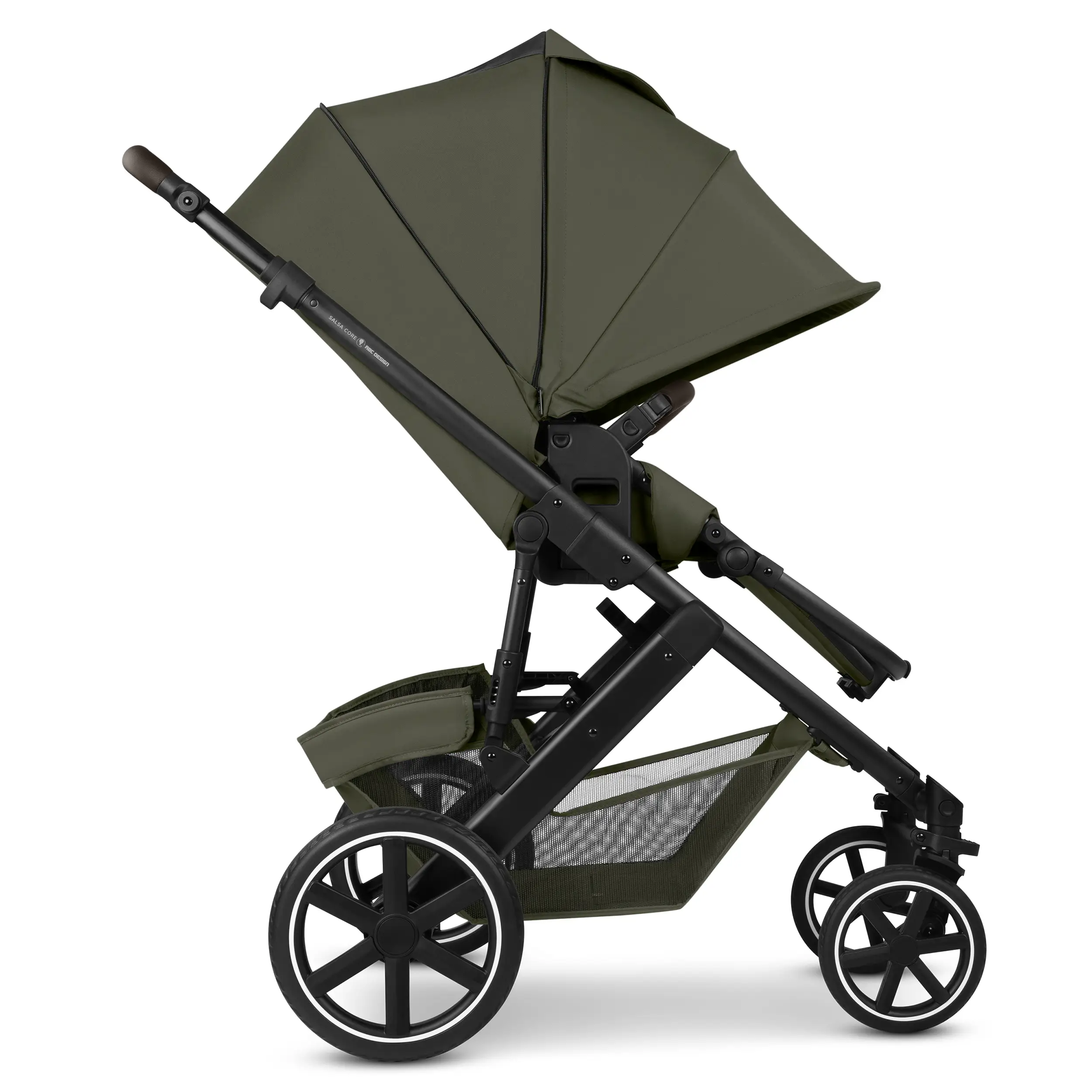Set de cochecito 3en1 Salsa Core con silla de coche Calla con función de reclinación- Olive