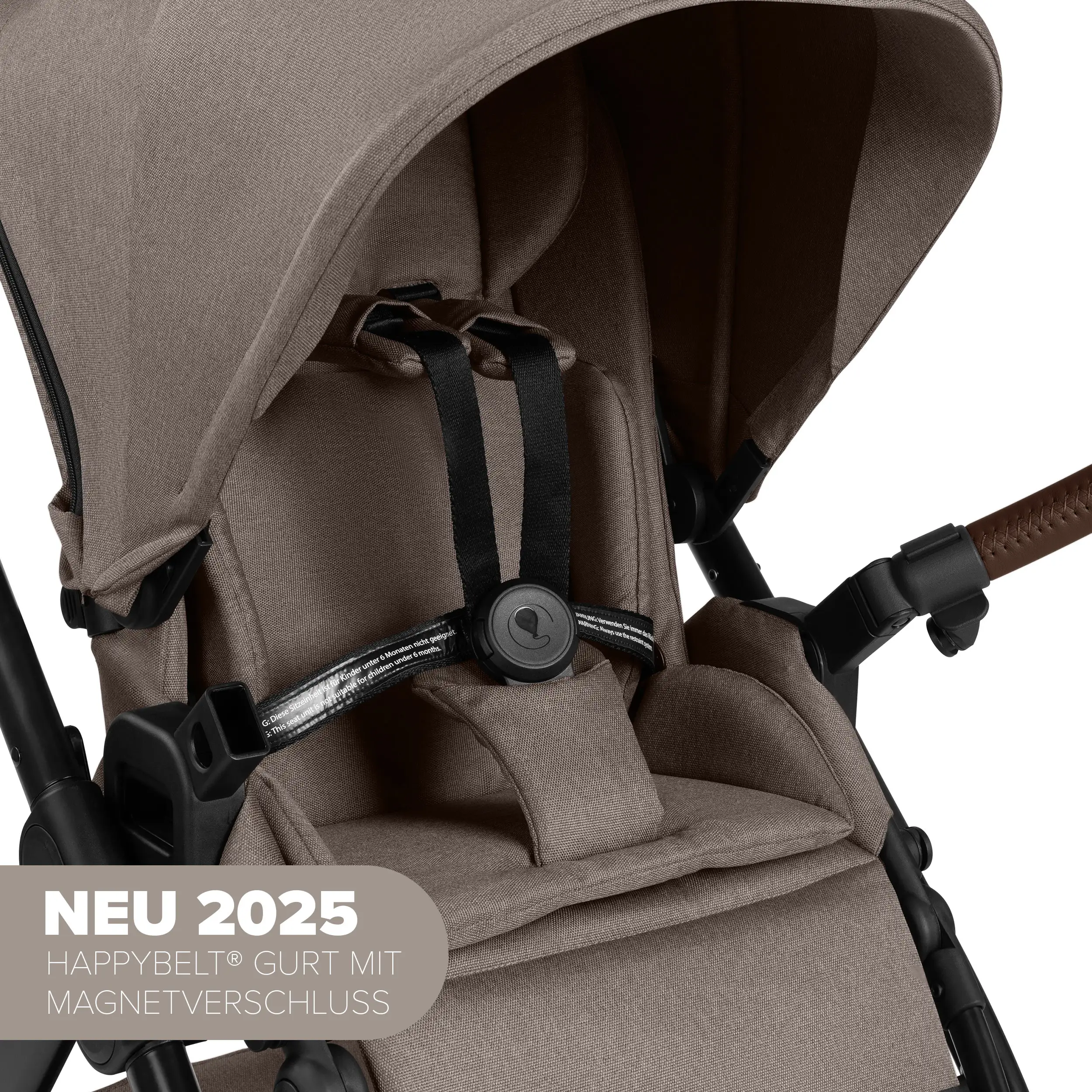 3in1-Kinderwagen-Set Samba 2 inkl. Babyschale Calla mit Liegefunktion - Nature