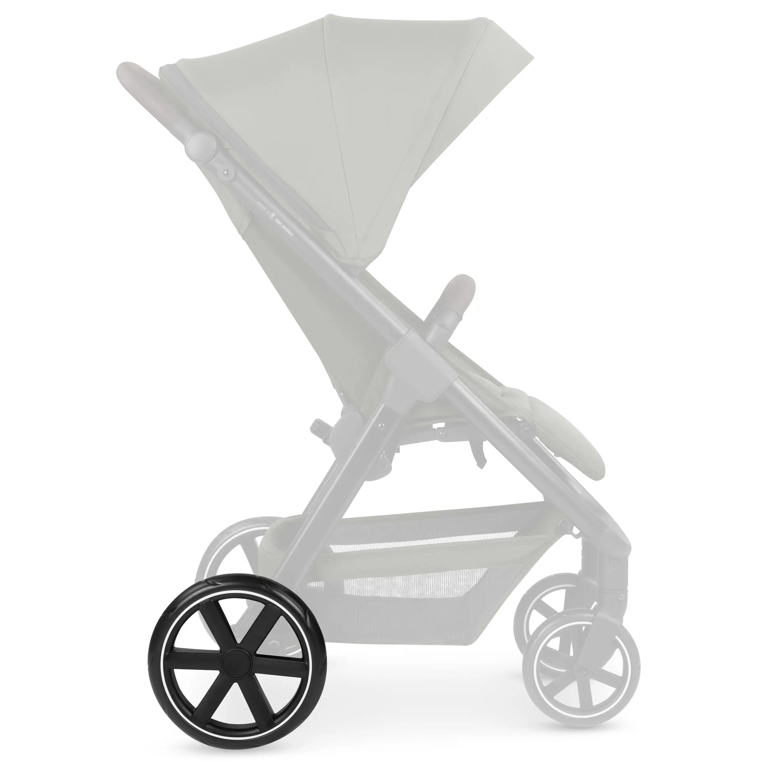 Rueda trasera para Avus 2/ Avus - Black / White Wall