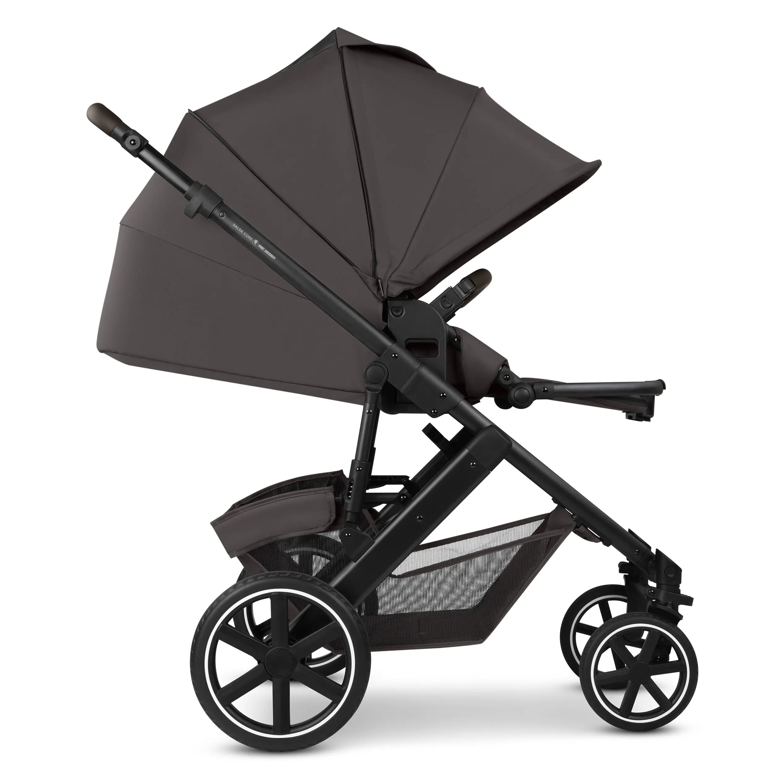 Set de cochecito 3en1 Salsa Core con silla de coche Calla con función de reclinación - Falcon