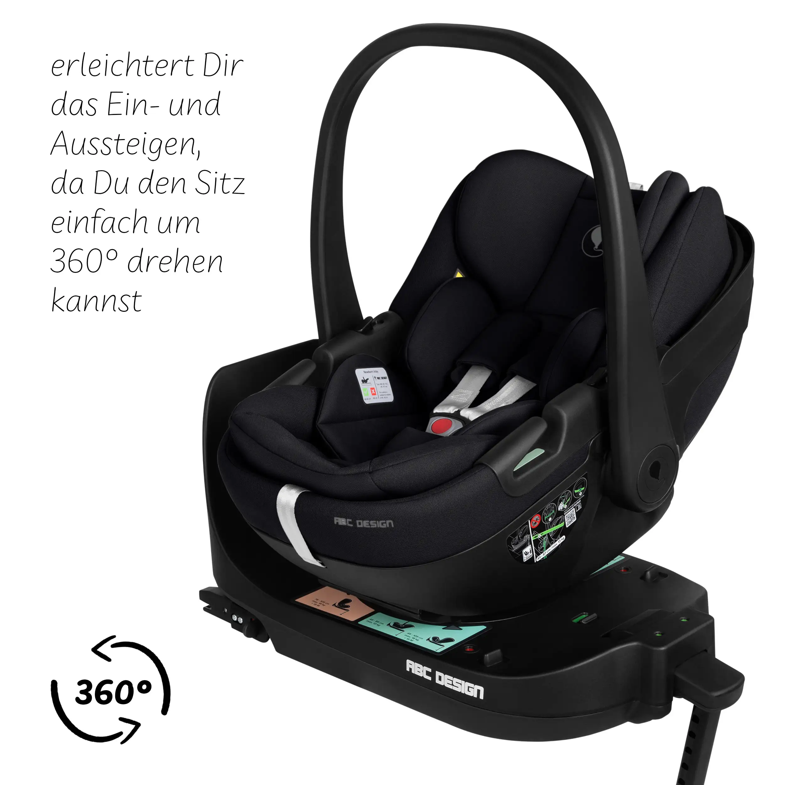 Silla de auto Calla i-Size reclinable incl. base ISOFIX giratoria Root - Ink