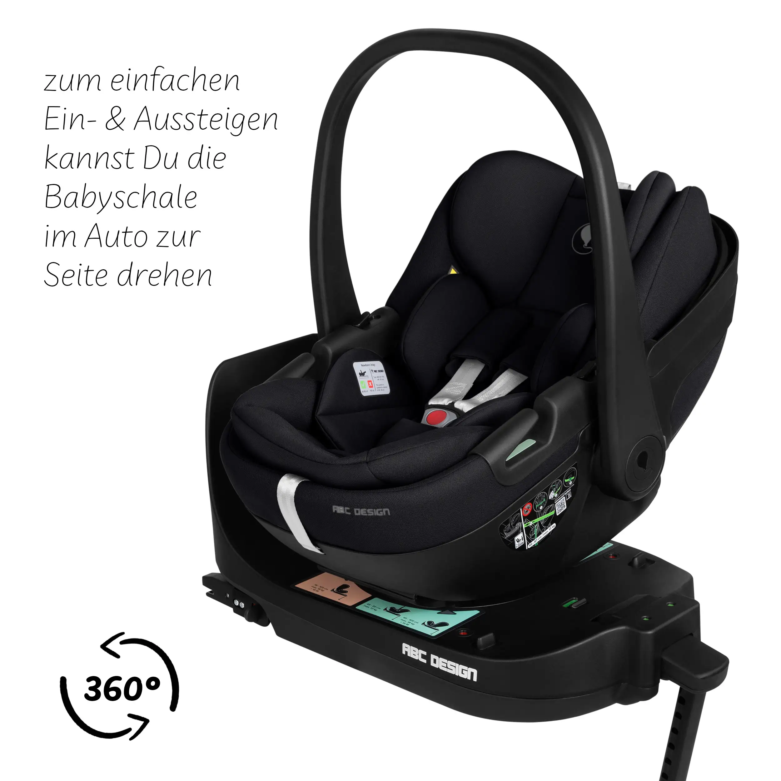 Set de cochecito 4en1 Salsa Core con silla de auto Calla reclinable y base ISOFIX Root - Ink