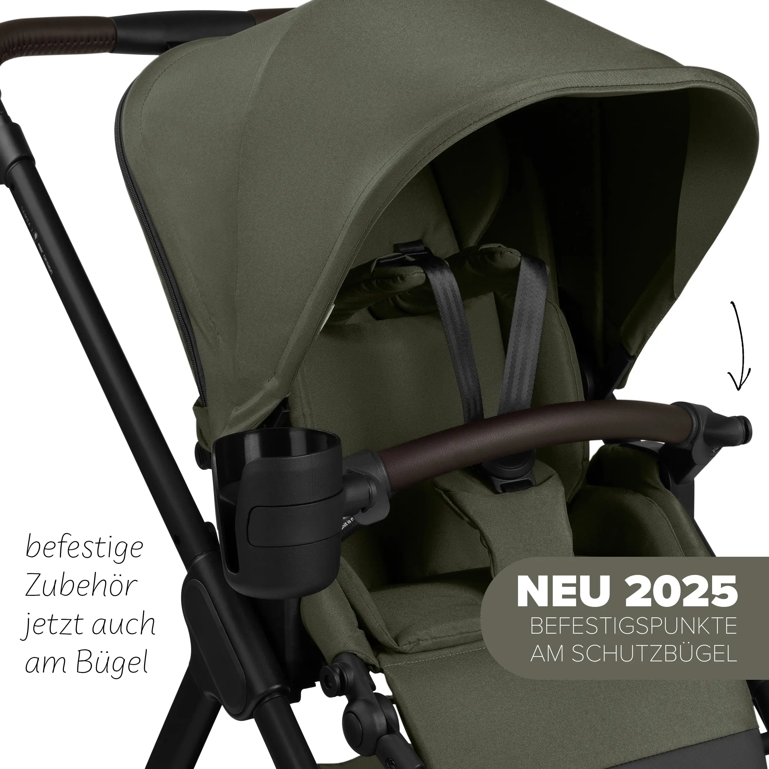Conjunto de cochecito 4en1 Samba 2 con Base Isofix - Avocado