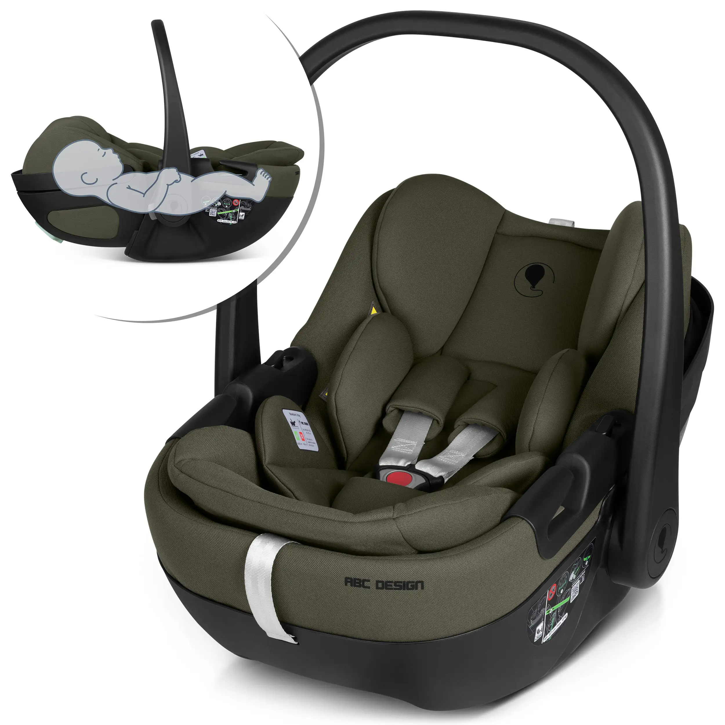 Silla de auto reclinable Calla i-Size - Olive