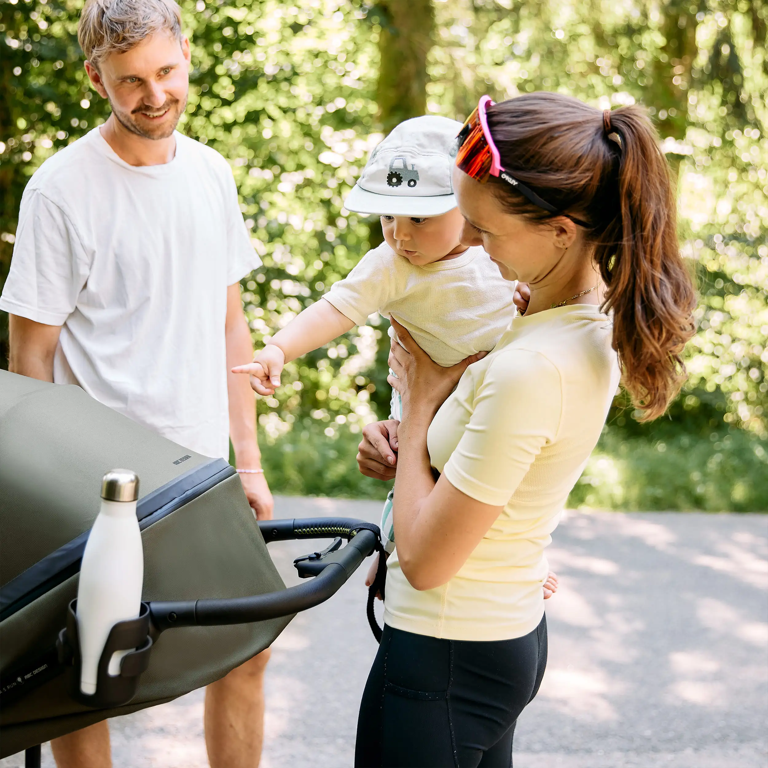 Set cochecito 3en1 Salsa 5 Run incl. Silla de Auto - Avocado