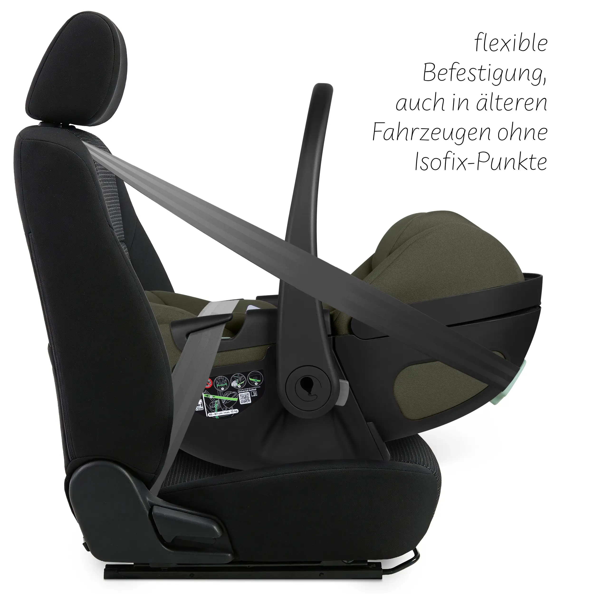 Silla de auto reclinable Calla i-Size - Olive