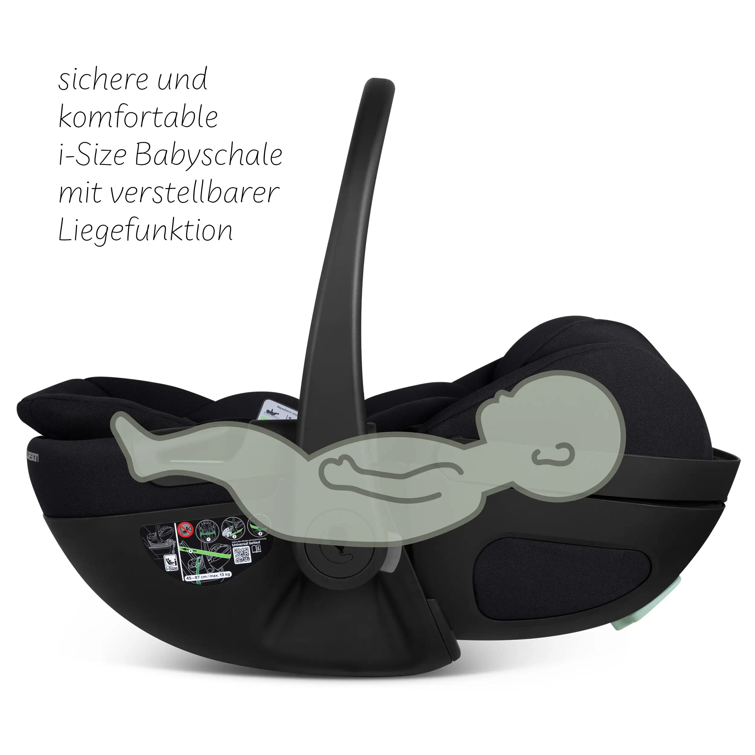 Silla de auto Calla i-Size reclinable incl. base ISOFIX giratoria Root - Ink