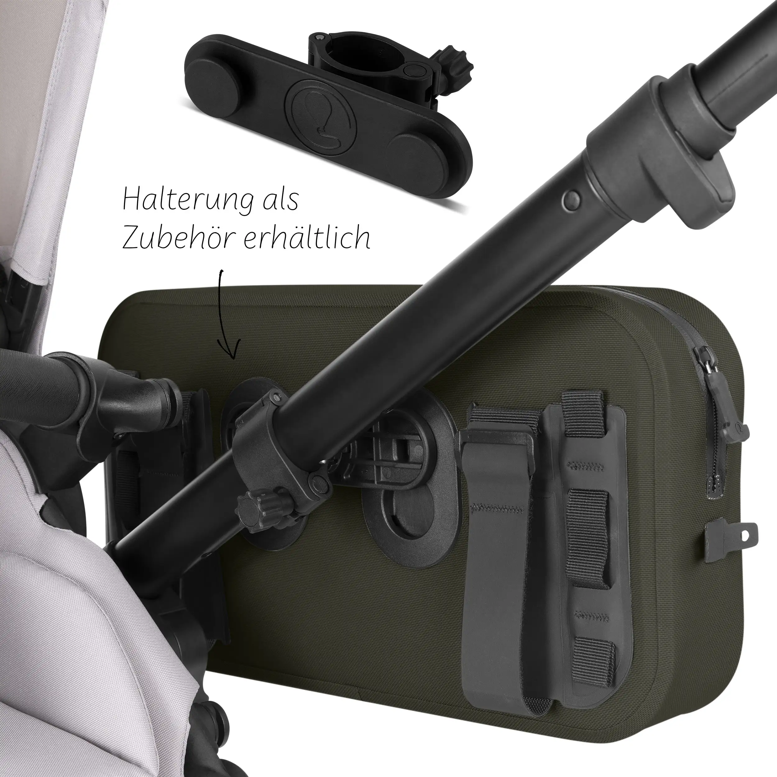 Bolsa de sillín Geneva 4,5L para cochecitos, bicicletas y uso diario - Avocado