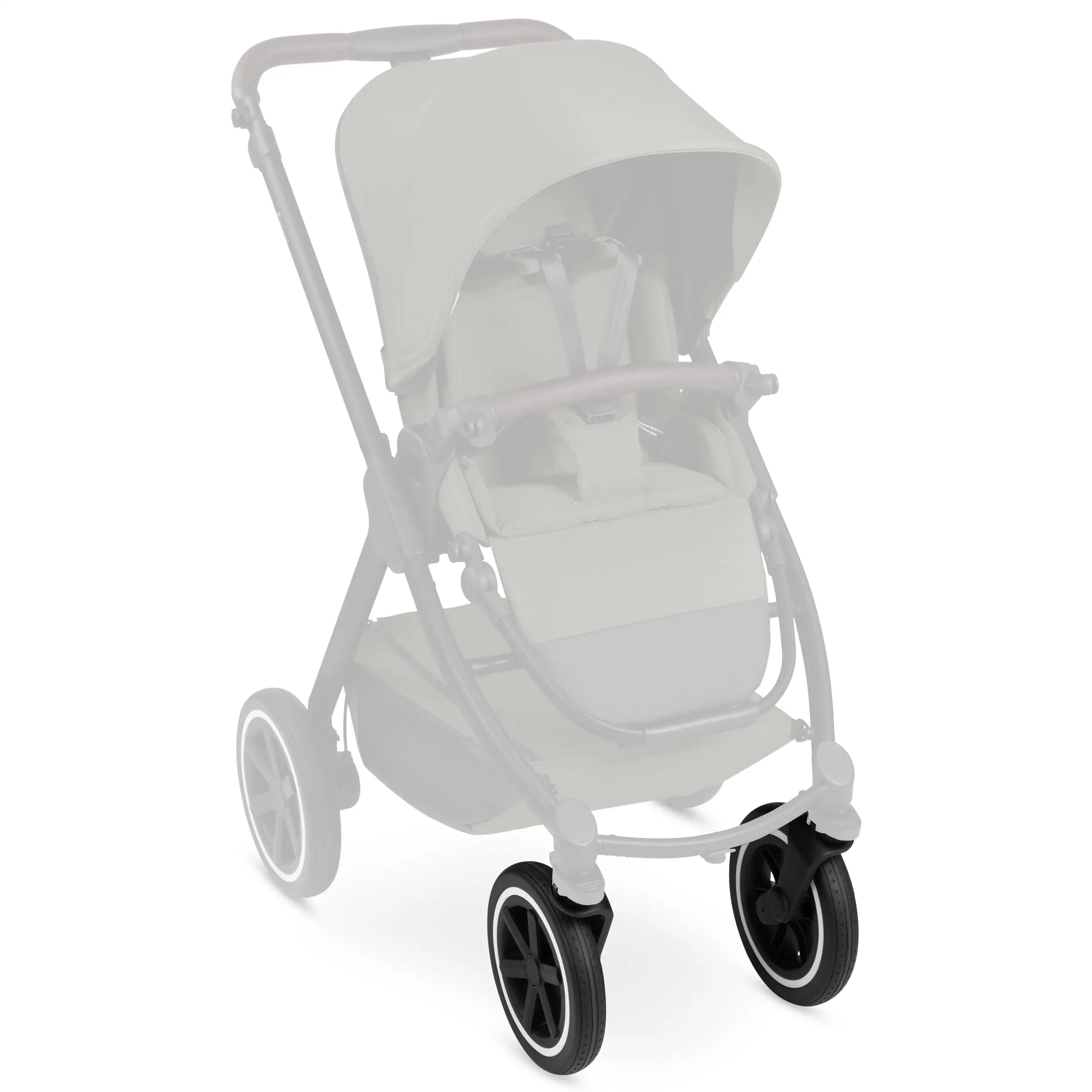 Juego de ruedas delanteras (2 piezas) para Samba 2 / Samba - Negro / Pared blanca