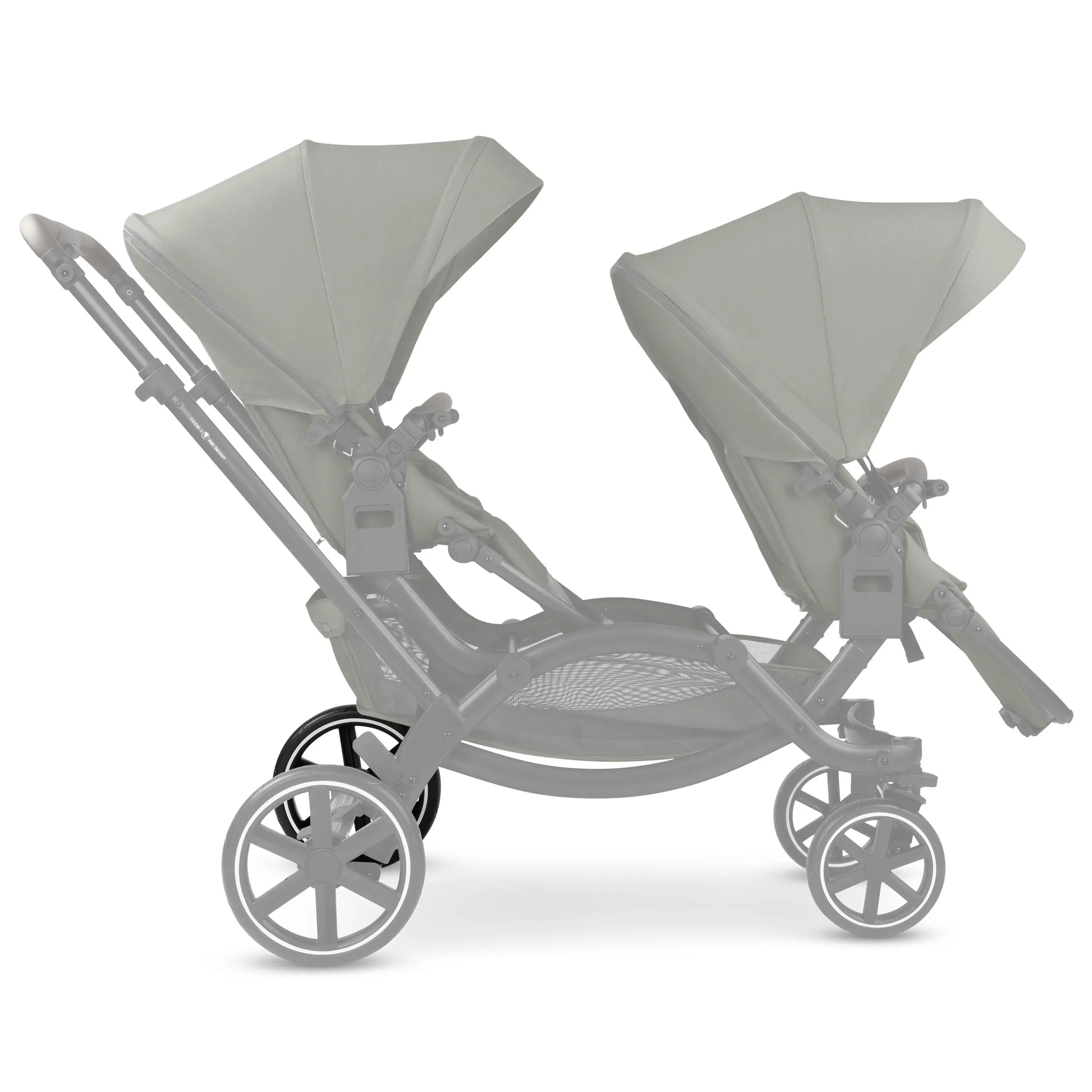 Rueda trasera para Salsa 4 / Zoom / Zoom 2 - EVA Black / White Wall