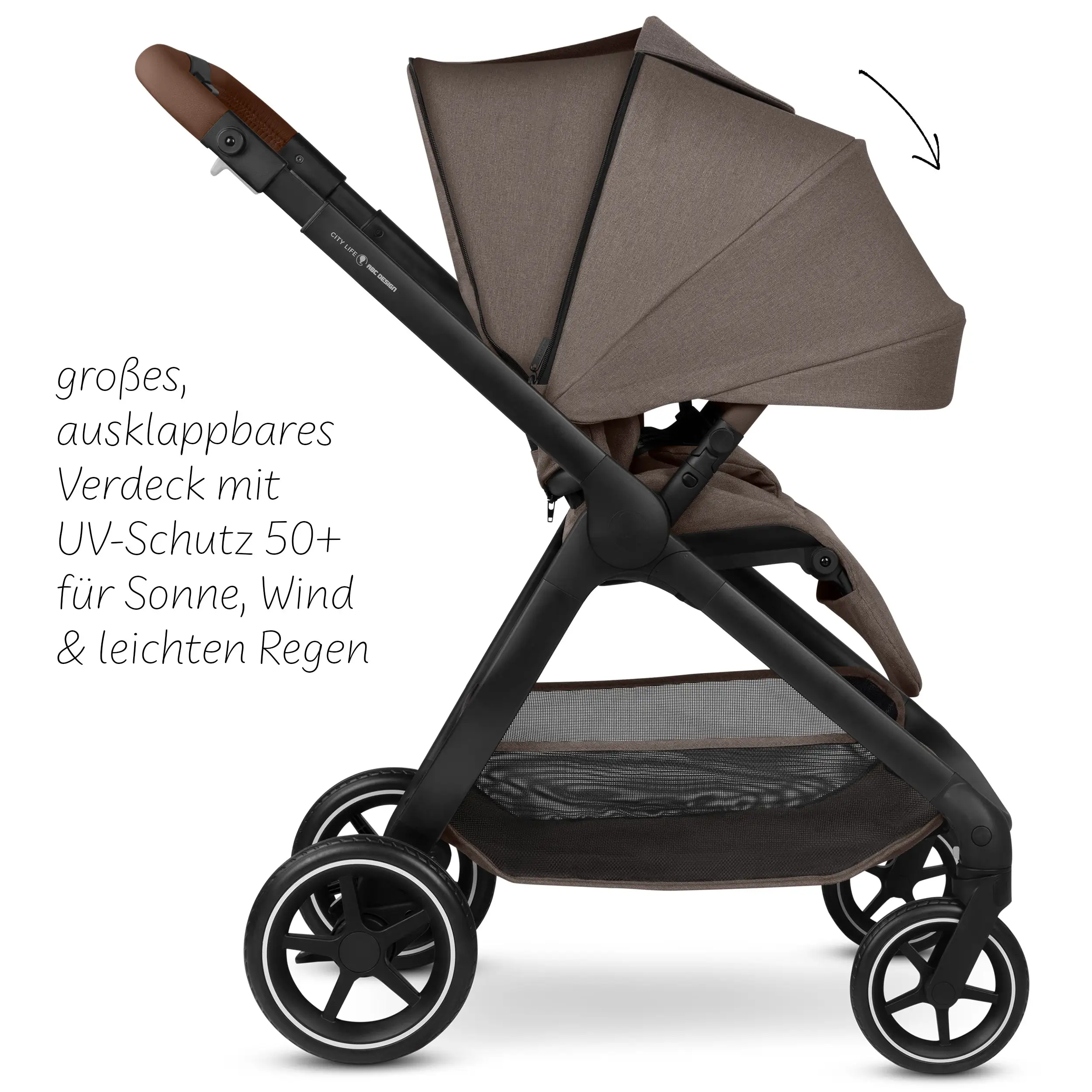 Set de cochecito 3en1 City Life con silla de auto Maxi-Cosi Pebble 360 Pro 2 - Nature