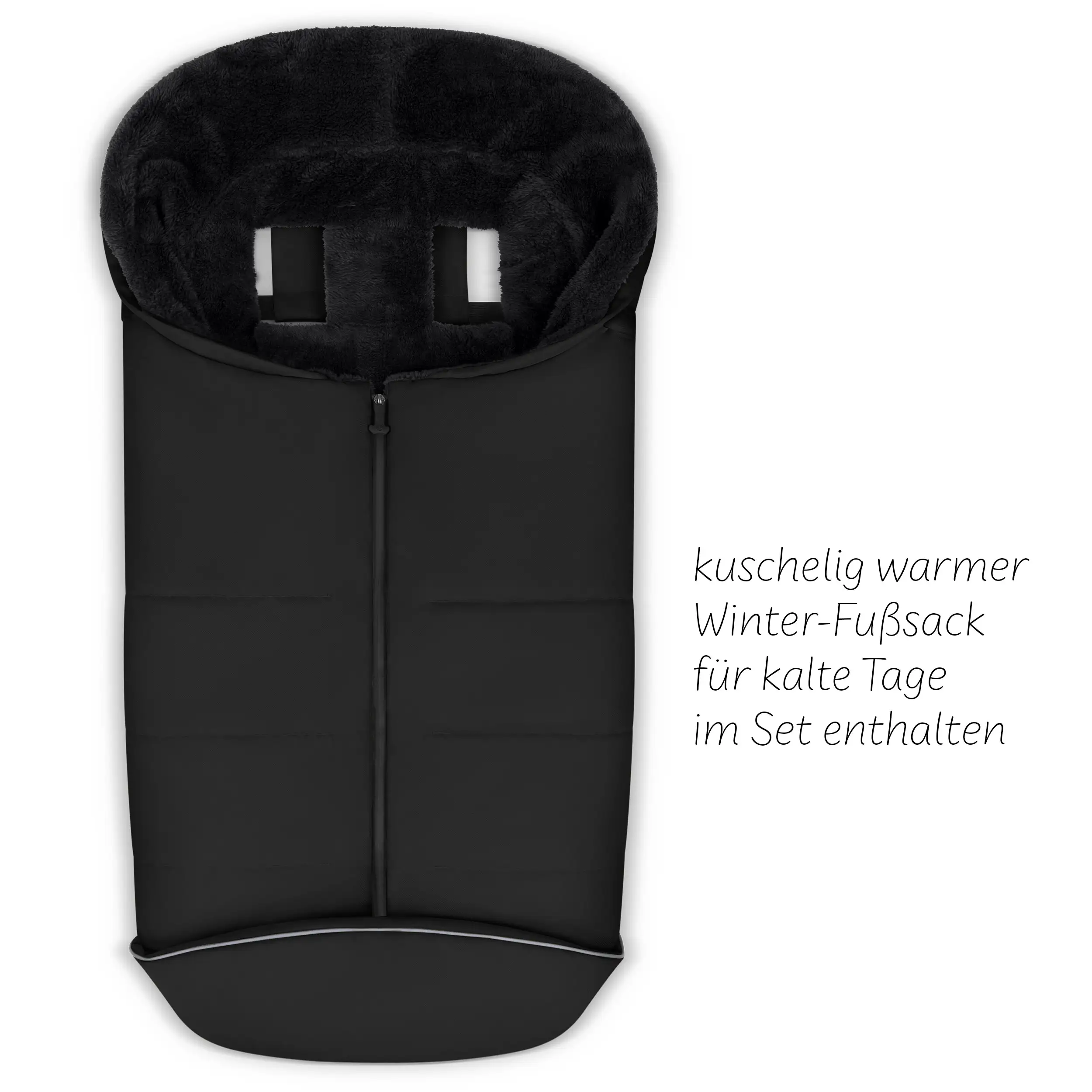 Set de accesorios para silla de paseo - bolso cambiador, cubrepiés de invierno, protector de lluvia y mosquitera - Black