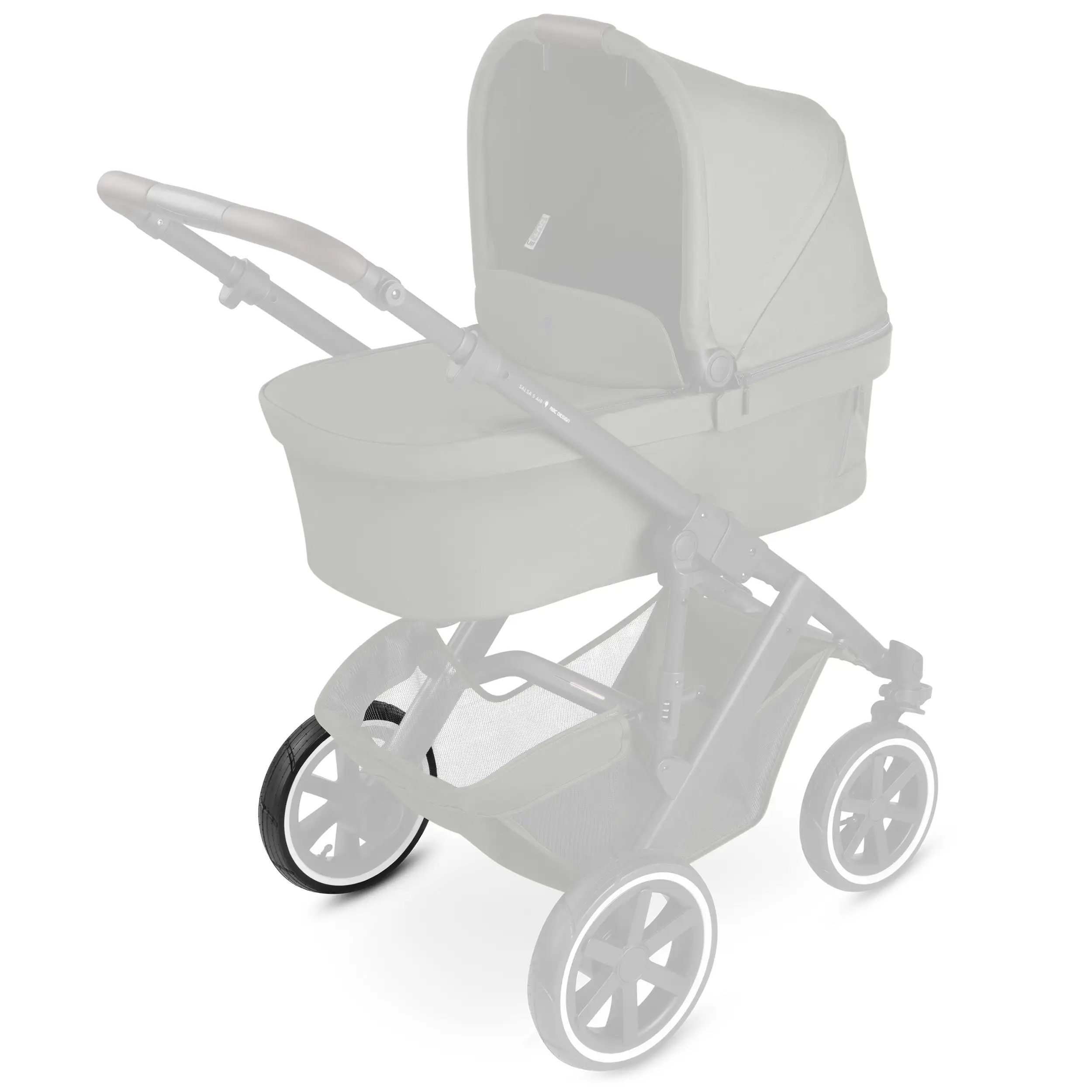 Cubierta para rueda trasera Salsa 4 Air / Salsa 5 Air / Salsa Run / Salsa 5 Run - Black / White Wall