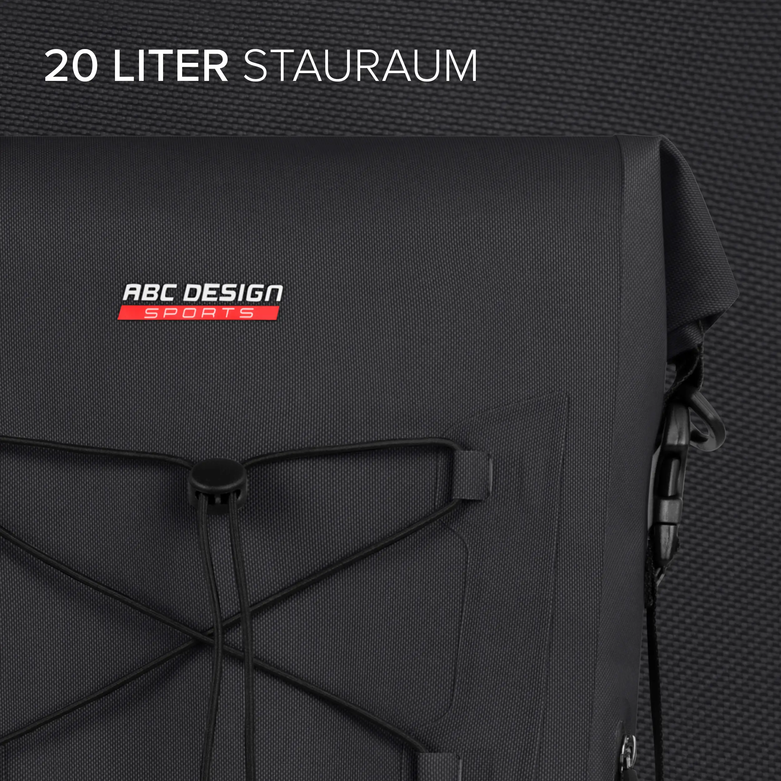 Bolsa de sillín Sion 20L para cochecito, remolque para bicicleta y uso diario - Ink