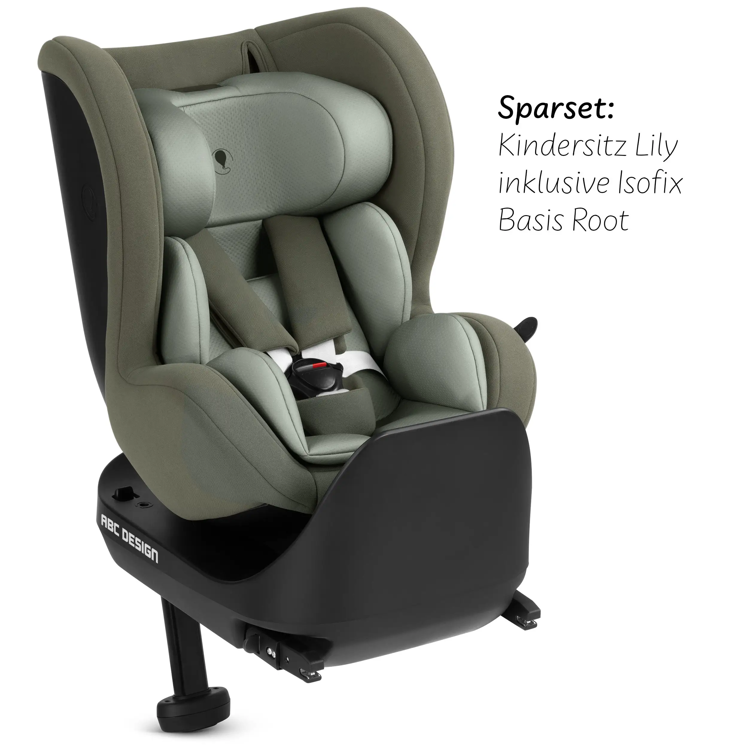 Silla de auto Lily i-Size incl. base ISOFIX giratoria Root - Sage
