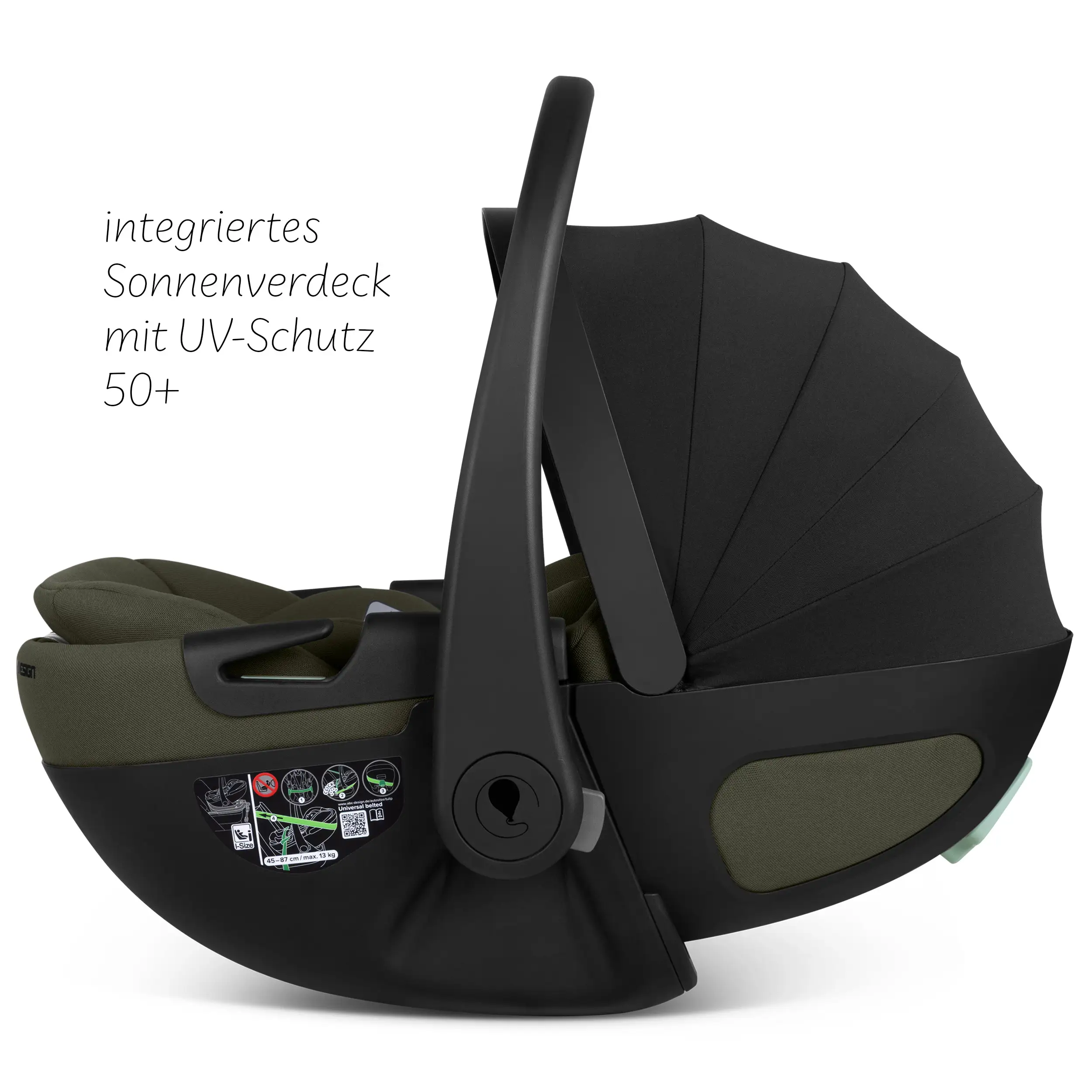 Silla de auto reclinable Calla i-Size - Olive
