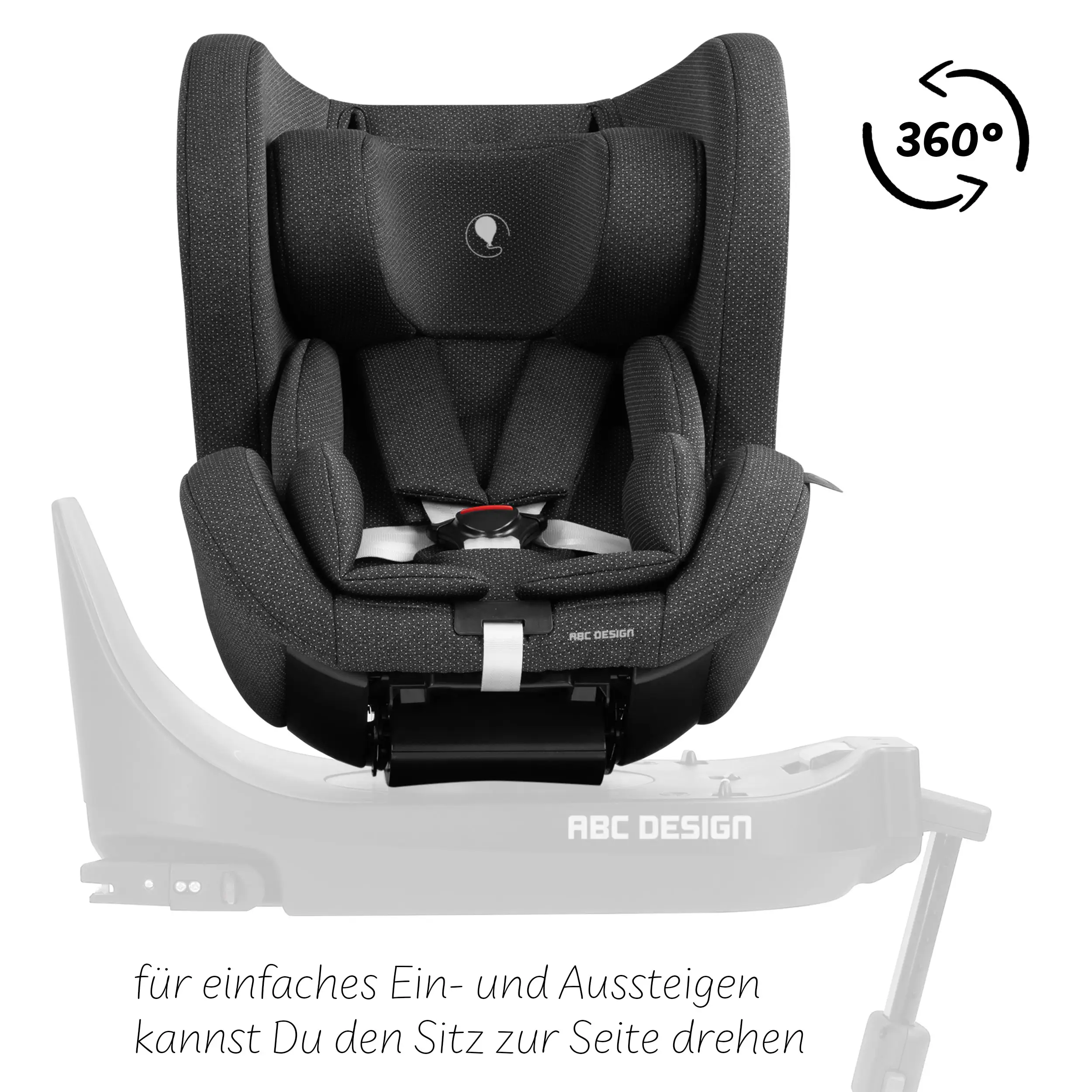 Silla de auto Lily i-Size incl. base ISOFIX giratoria Root - Bubble