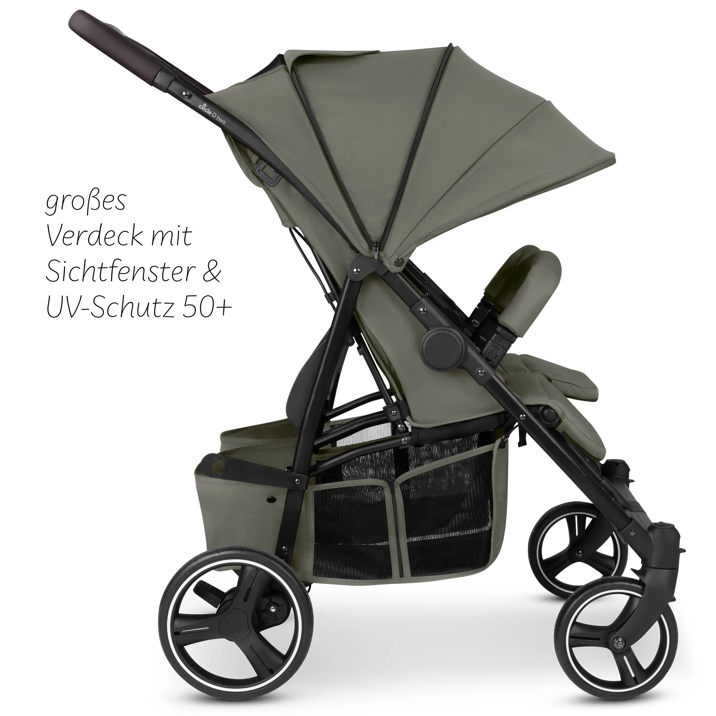 Silla de paseo doble D Two - Wheat