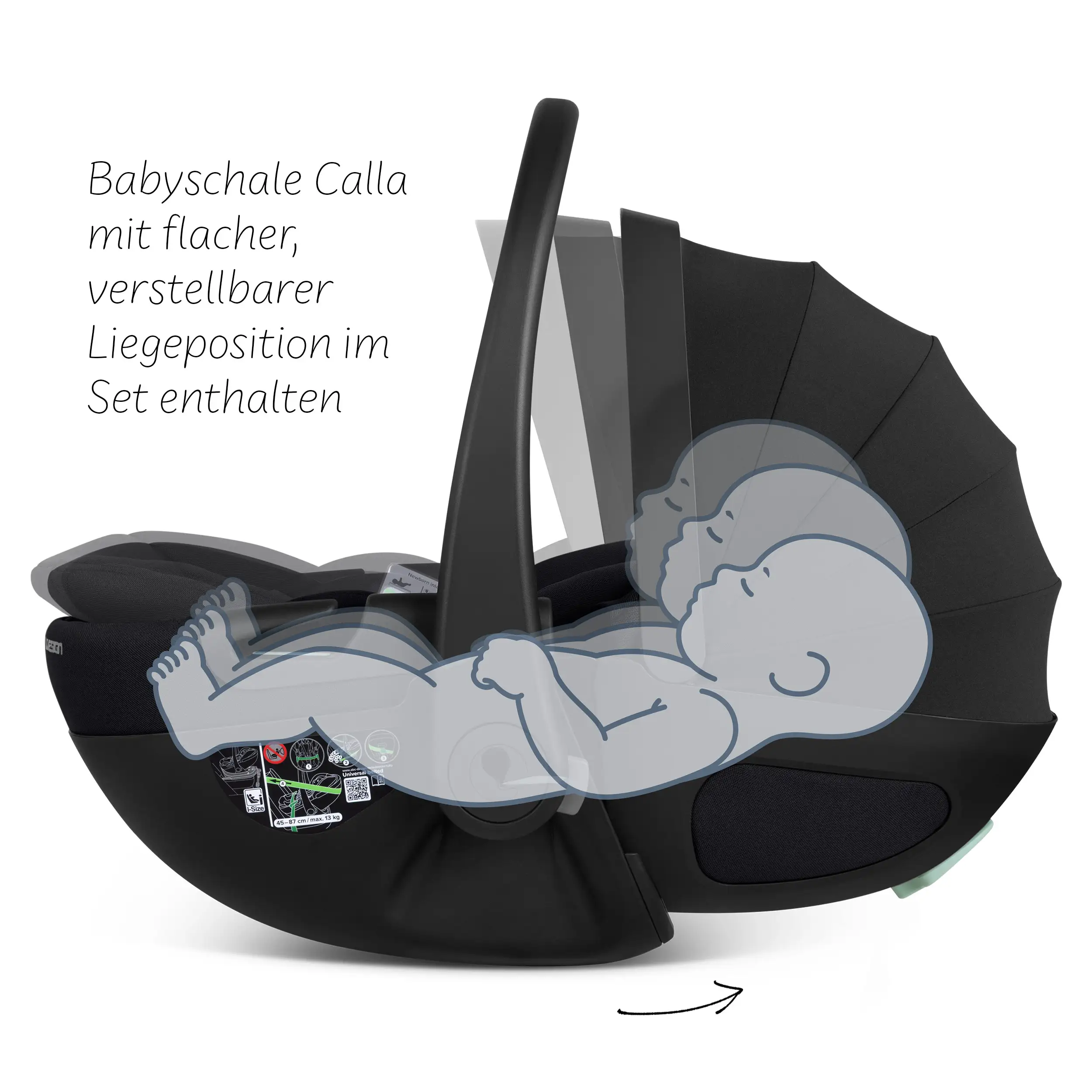 3in1-Kinderwagen-Set Salsa 5 Air inkl. Babyschale Calla mit Liegefunktion - Camel