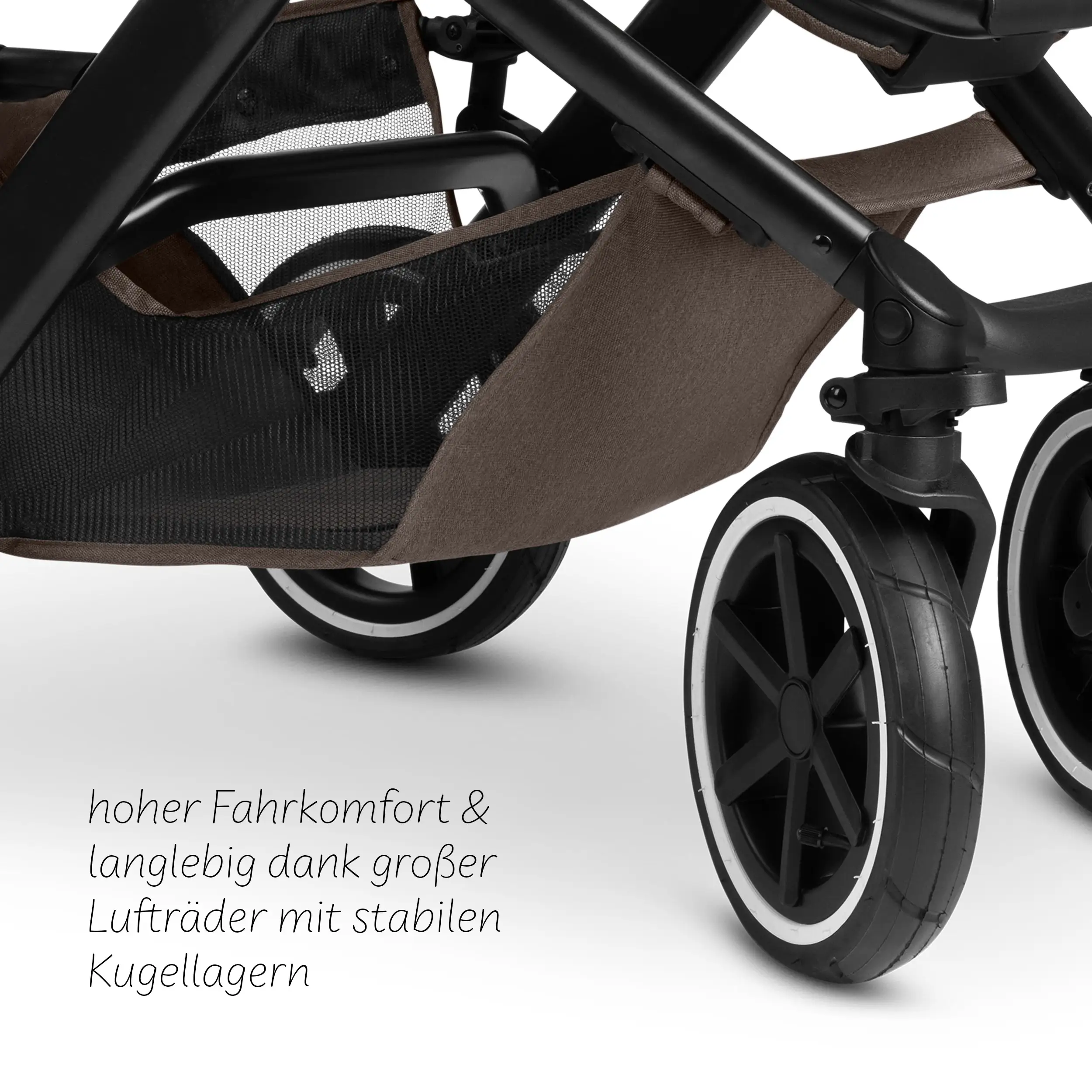 3in1-Kinderwagen-Set Salsa 5 Air inkl. Babyschale Calla mit Liegefunktion  - Nature