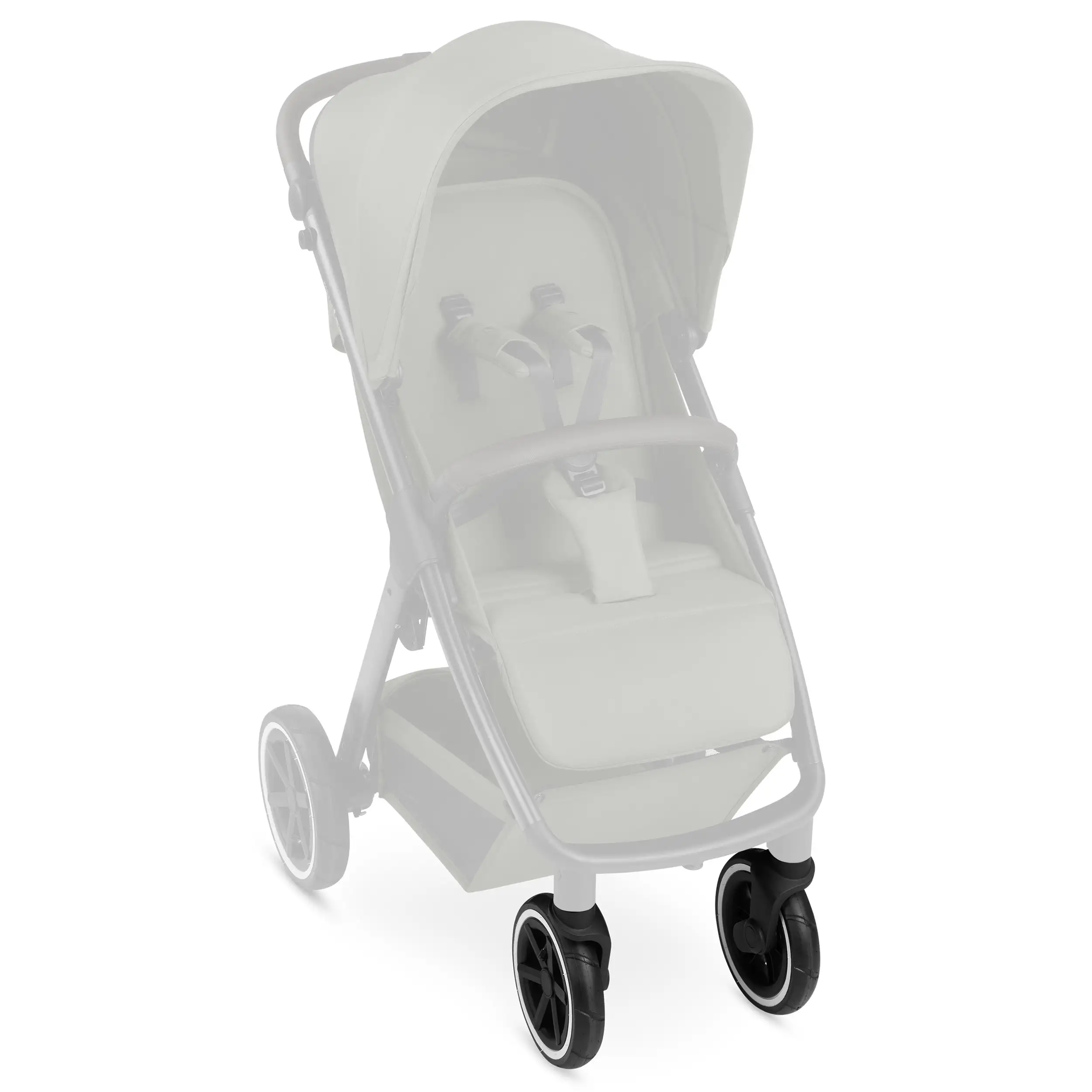 Juego de ruedas delanteras (2 piezas) para Avus 2 Air / Avus Air - ruedas neumáticas Black / White Wall