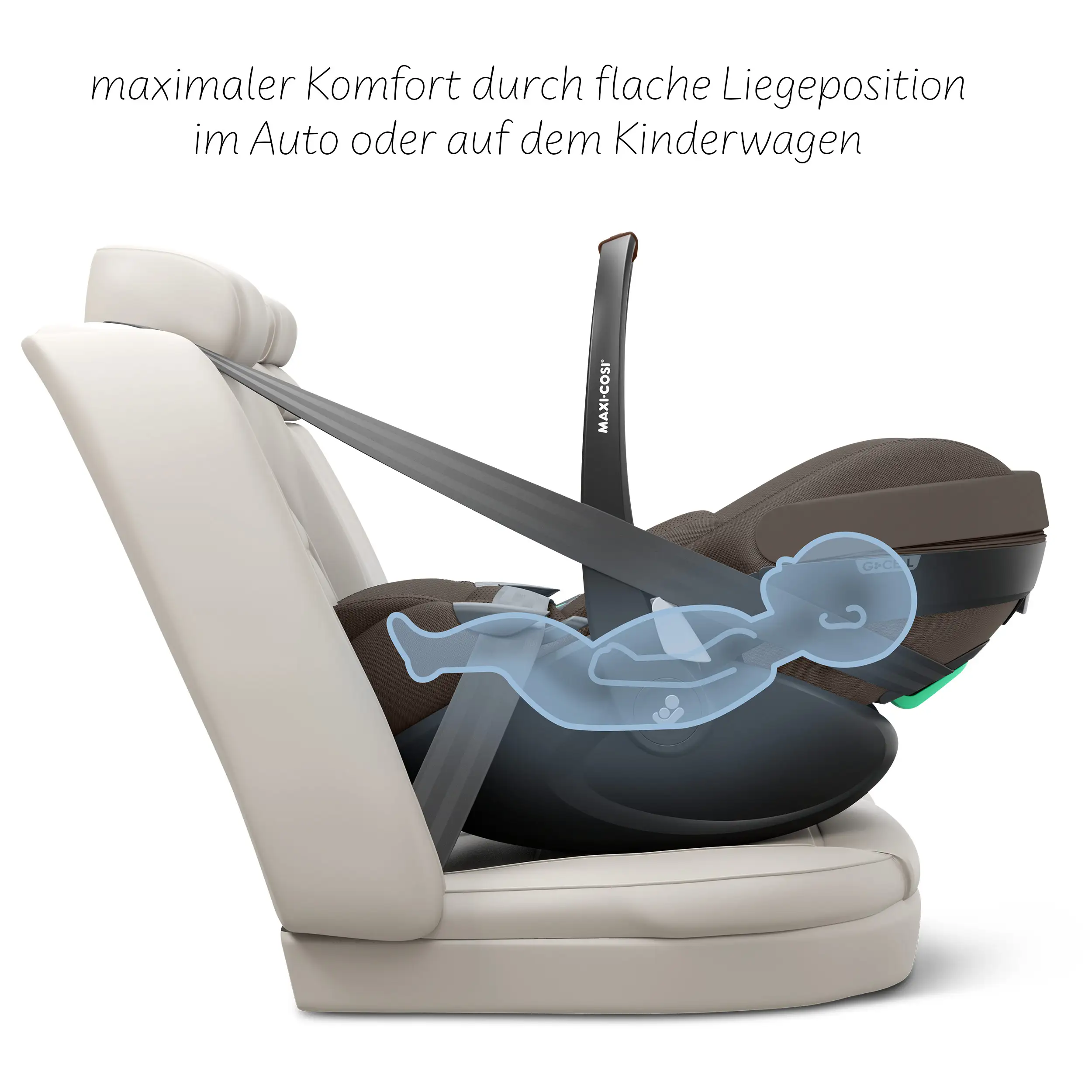 Set de cochecito 3en1 City Life con silla de auto Maxi-Cosi Pebble 360 Pro 2 - Nature