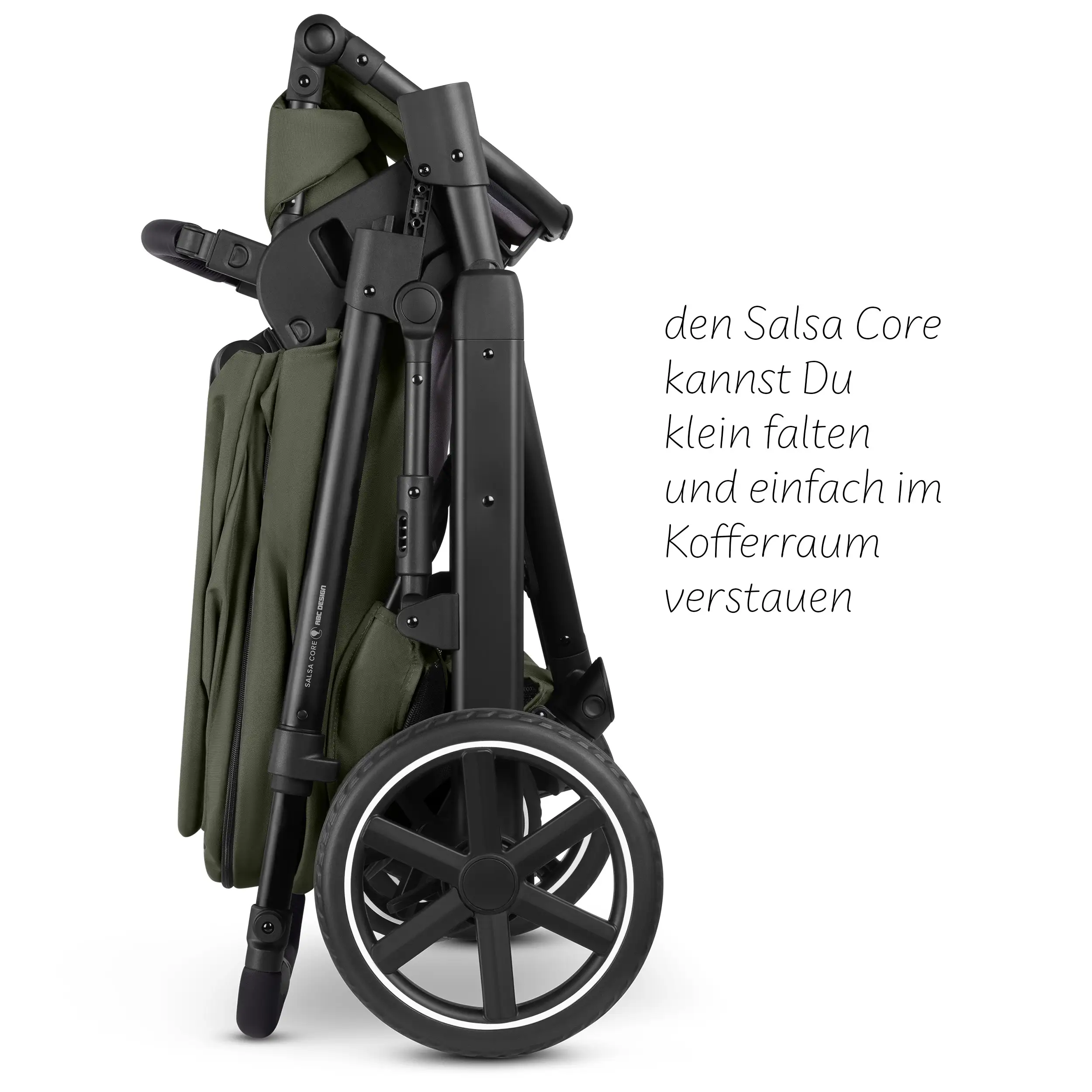 Set de cochecito 3en1 Salsa Core con silla de auto Calla reclinable - Olive
