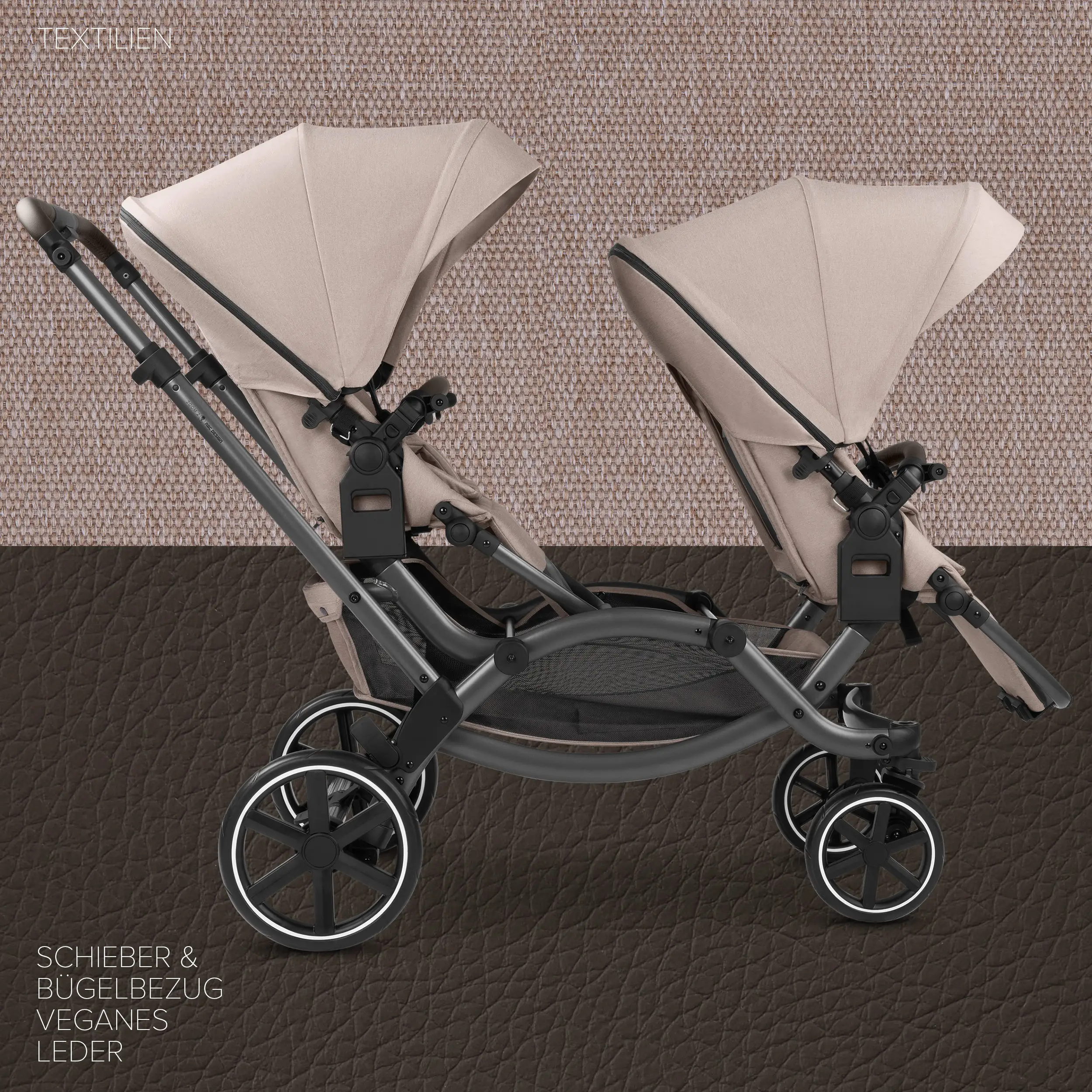 Cochecito gemelar Zoom 2 - Camel