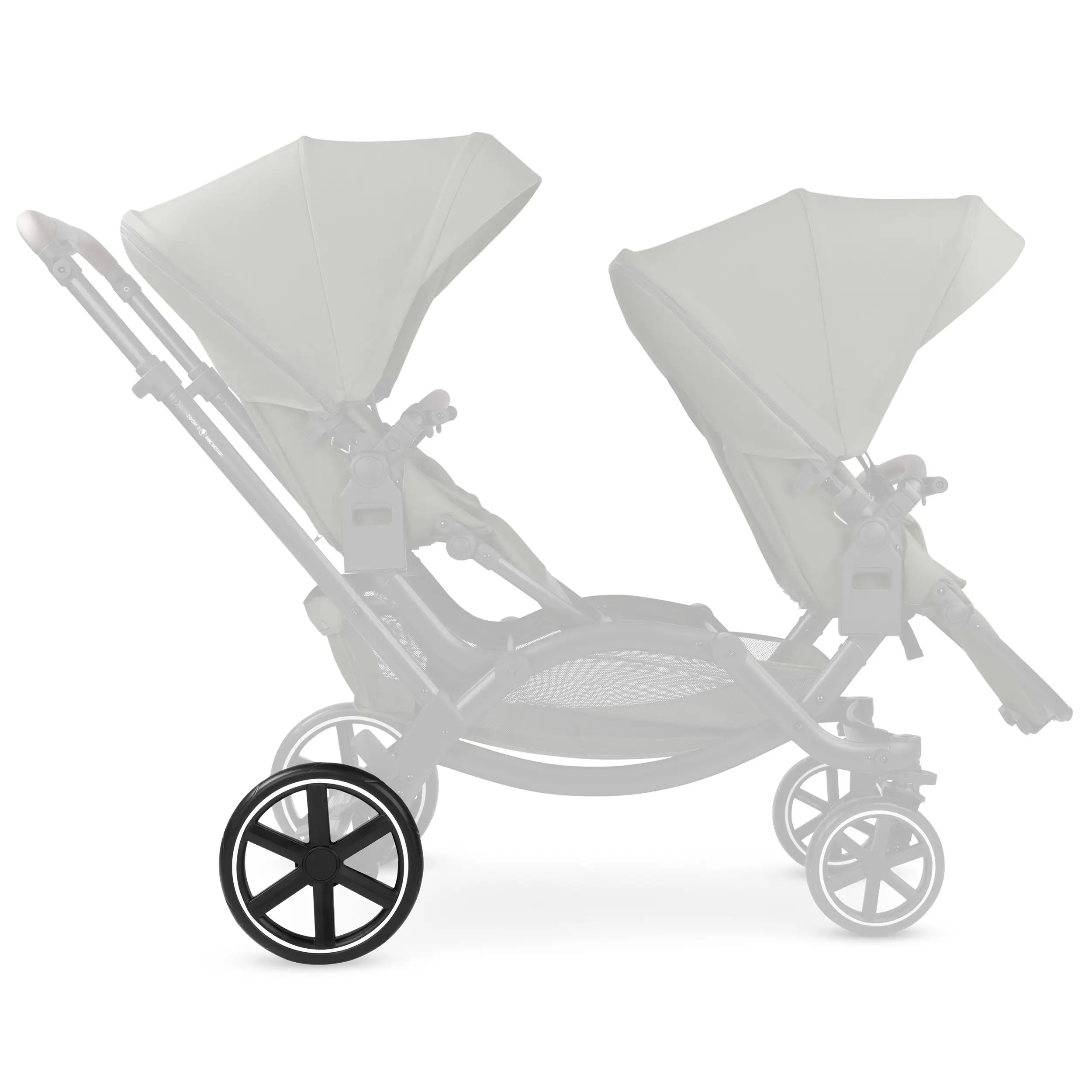 Rueda trasera para Salsa 4 / Zoom / Zoom 2 - EVA Black / White Wall