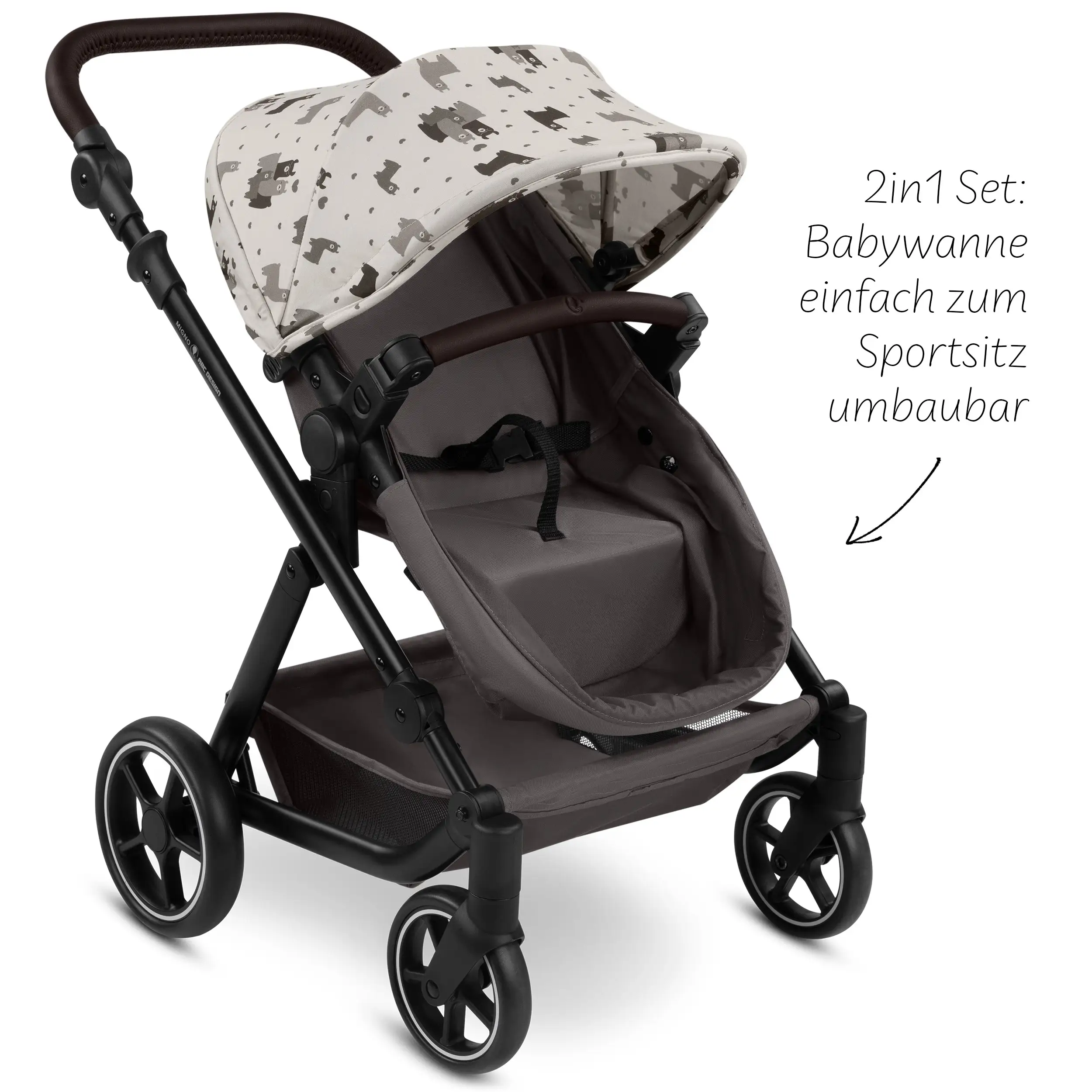 Cochecito de Muñecas Migno - Marron