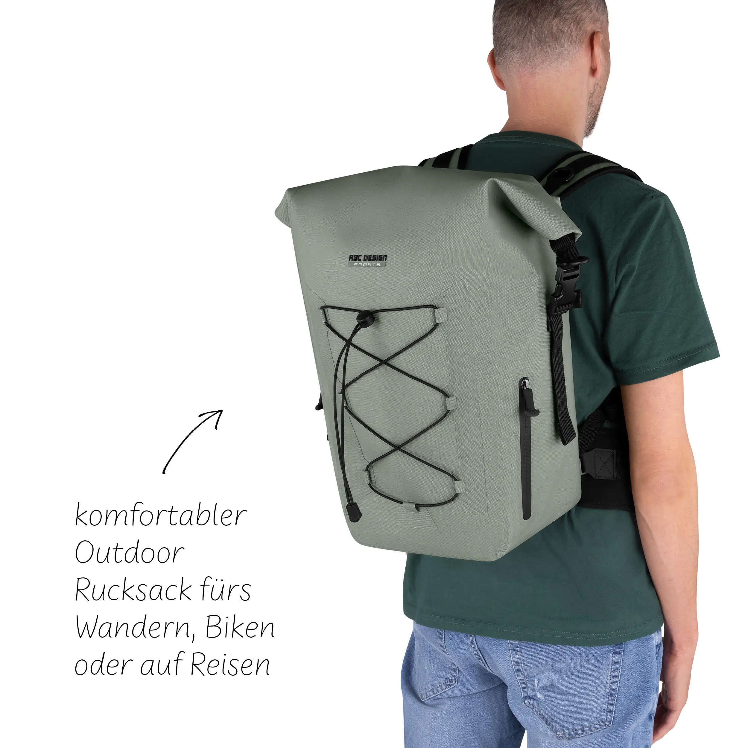 Mochila outdoor premium Lausanne 20L para ciudad y naturaleza - Pine