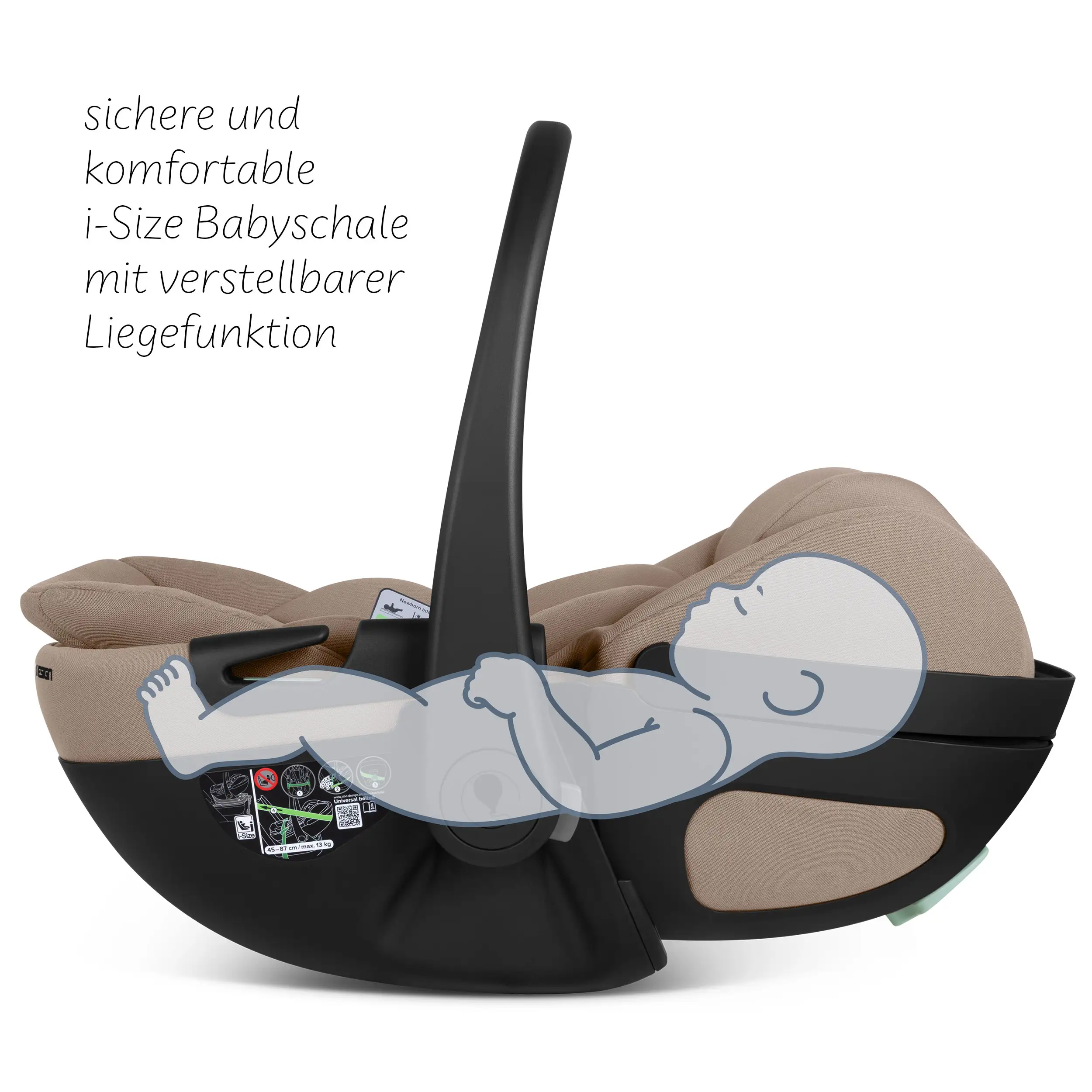 Silla de auto Calla i-Size reclinable incl. base ISOFIX giratoria Root