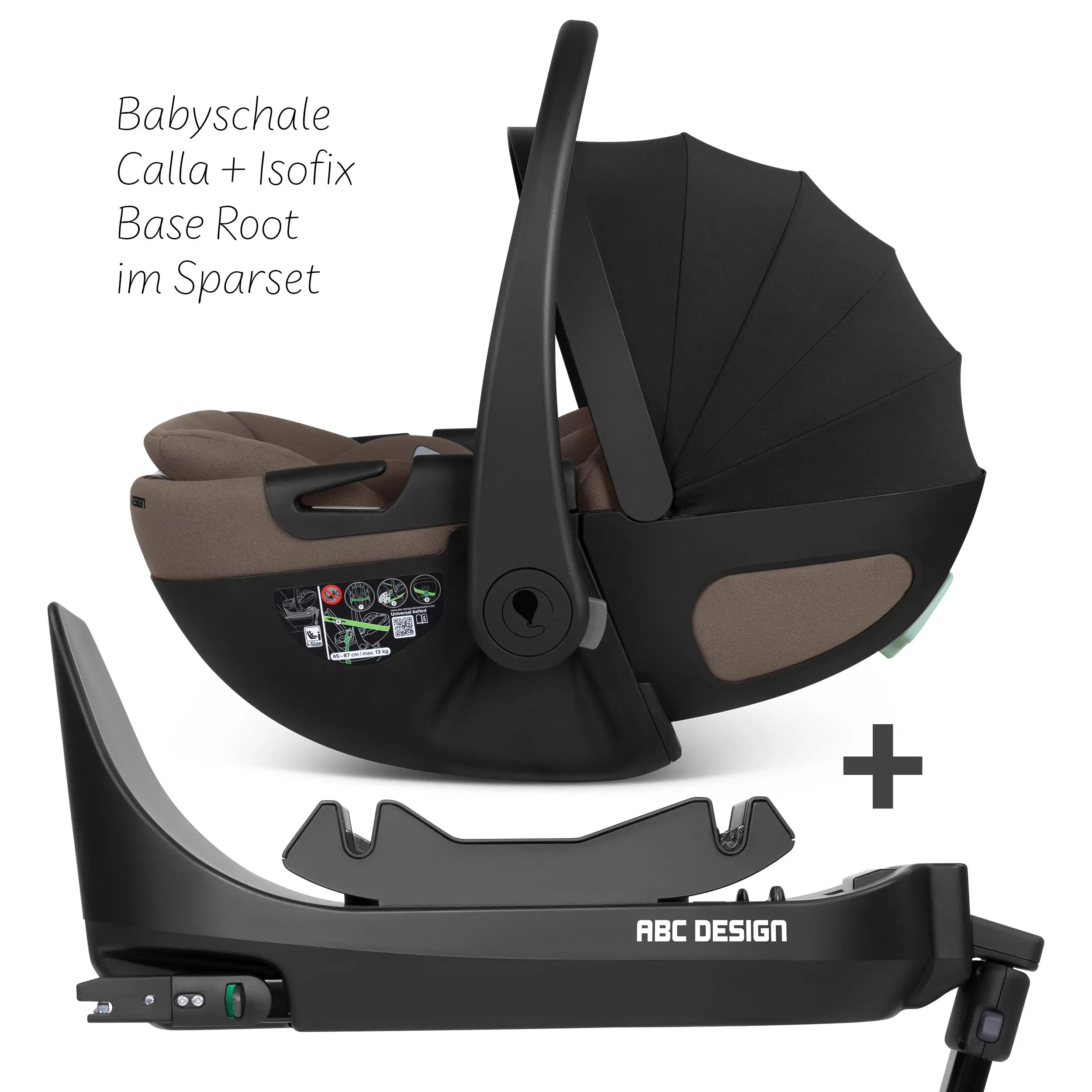Silla de auto Calla i-Size reclinable incl. base ISOFIX giratoria Root