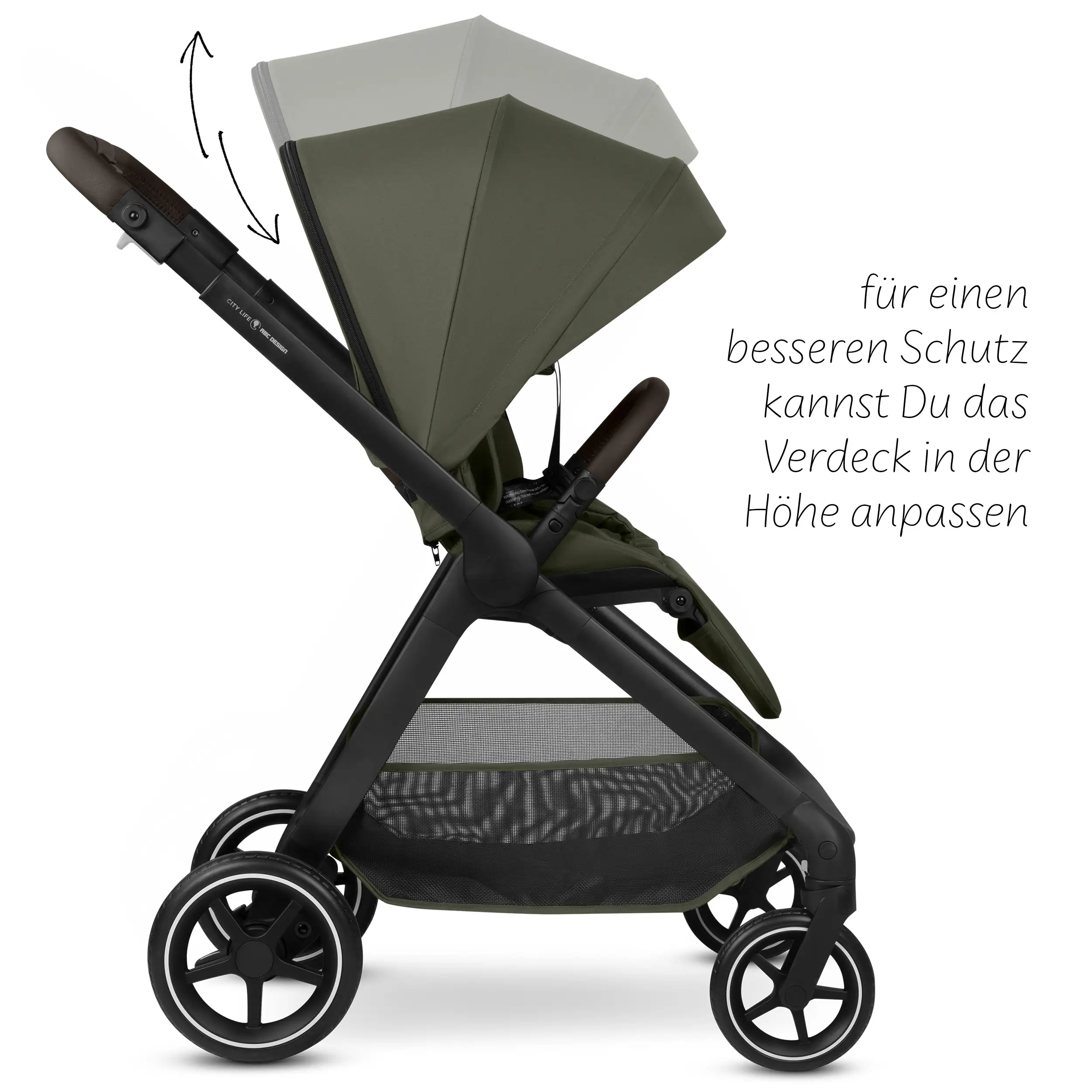 Set de cochecito 3en1 City Life con silla de auto Maxi-Cosi Pebble 360 Pro 2 - Avocado