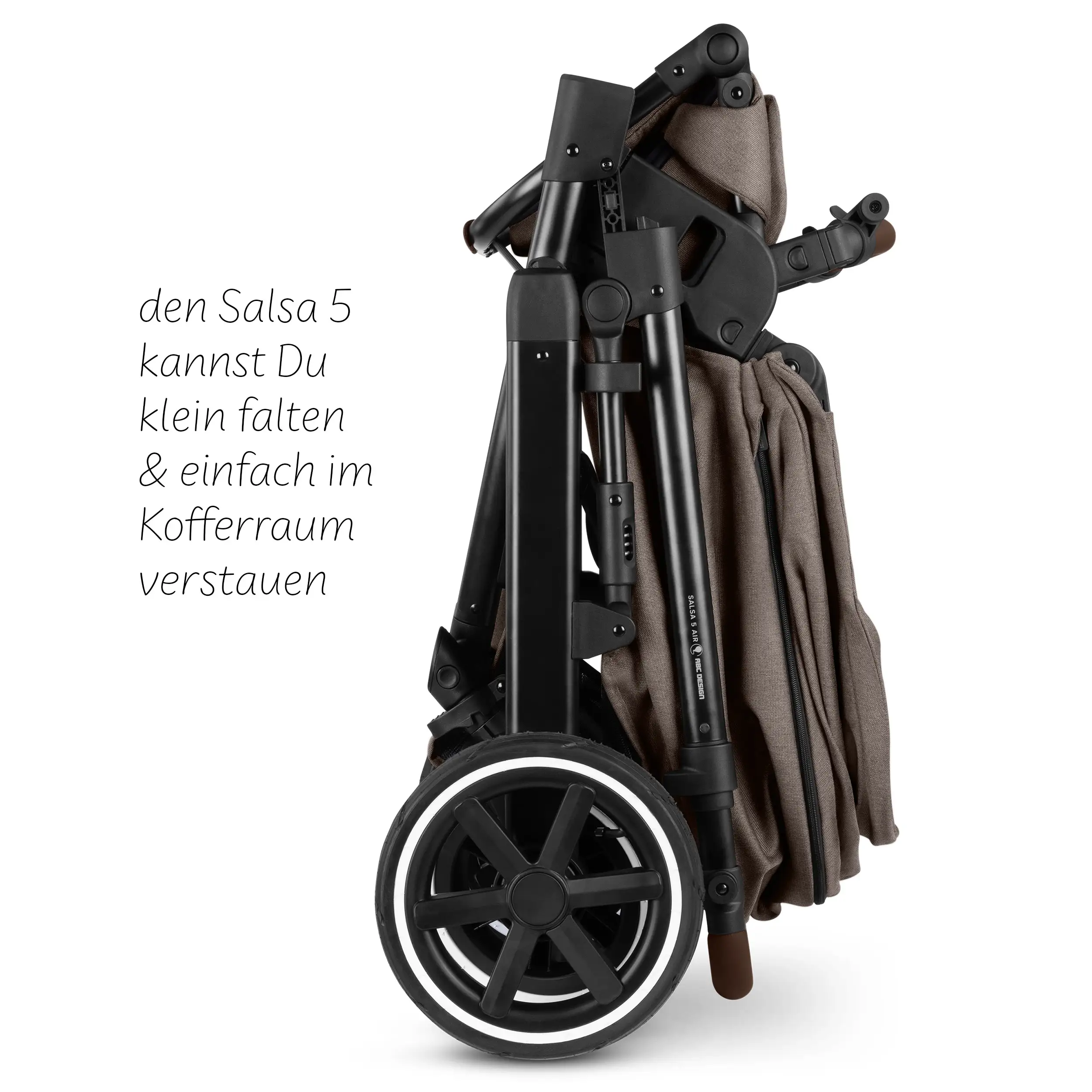 4in1-Kinderwagen-Set Salsa 5 Air inkl. Babyschale Calla mit Liegefunktion - Nature