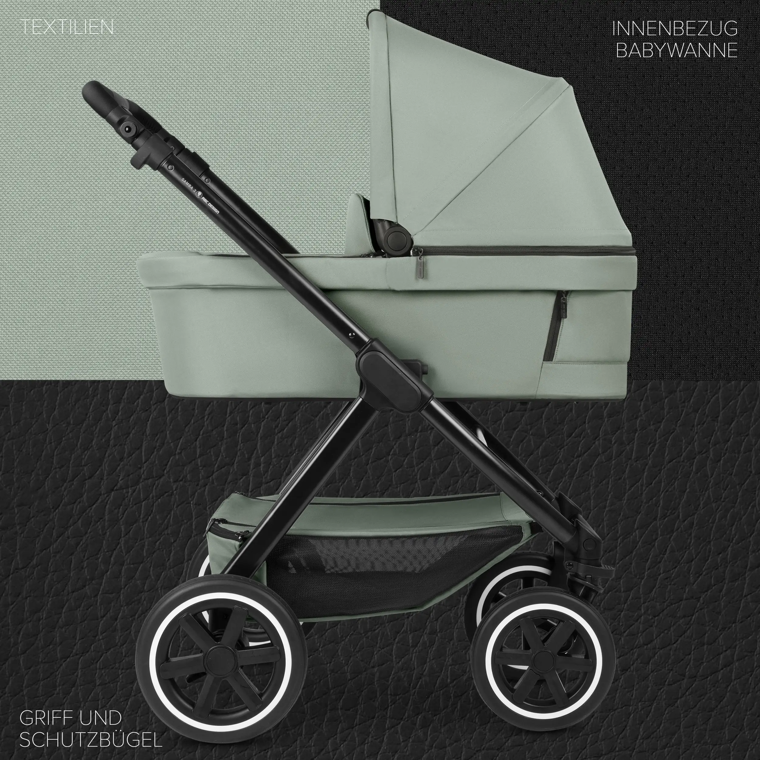 Set cochecito 3en1 Samba 2 incl. Silla de Auto - Pine