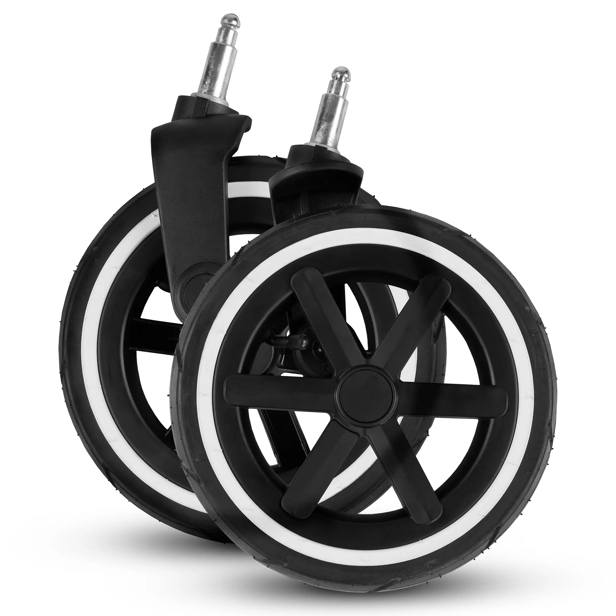 Juego de ruedas delanteras (2 piezas) para Salsa 5 Air / Salsa 4 Air - ruedas neumáticas Pared Negra / Pared Blanca