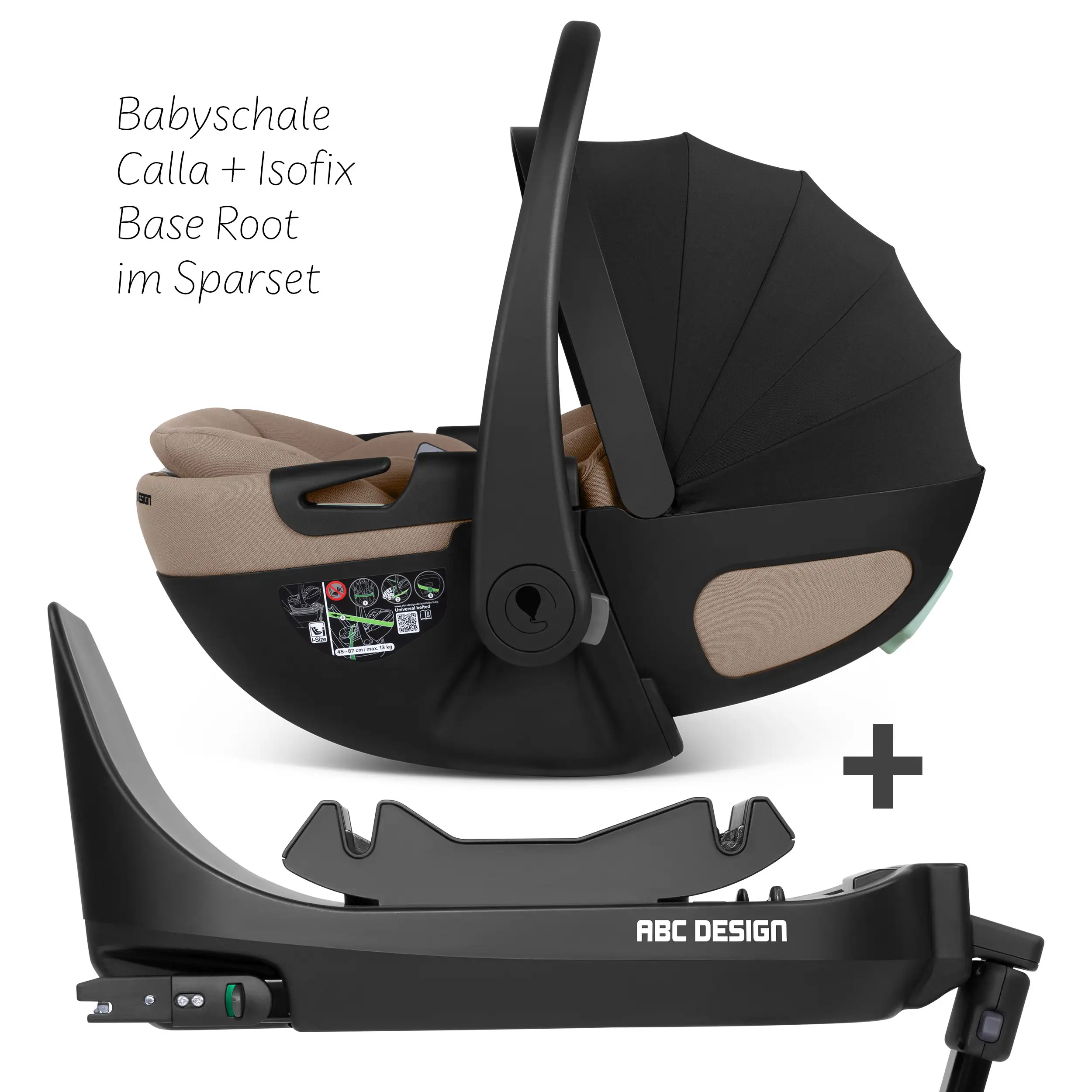 Silla de auto Calla i-Size reclinable incl. base ISOFIX giratoria Root