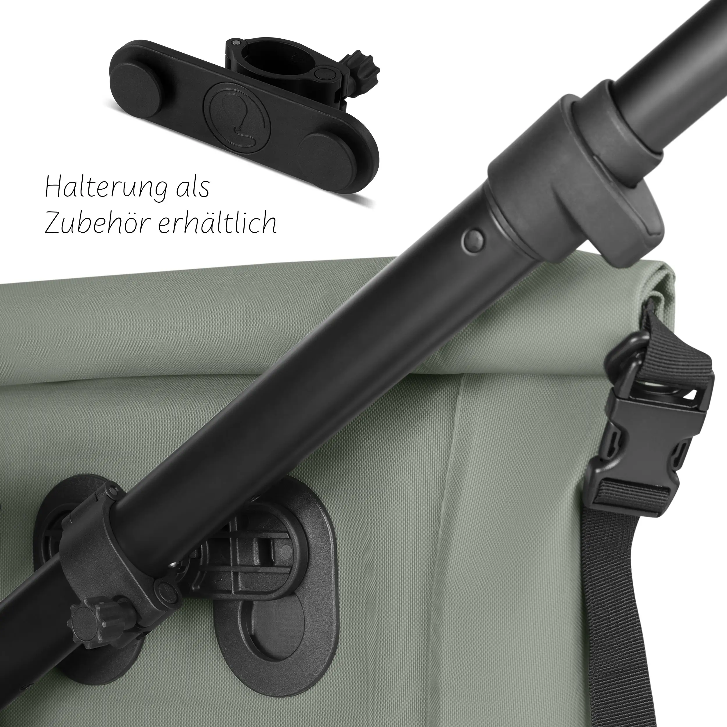 Bolsa de sillín Sion 20L para cochecito, remolque para bicicleta y uso diario - Pine