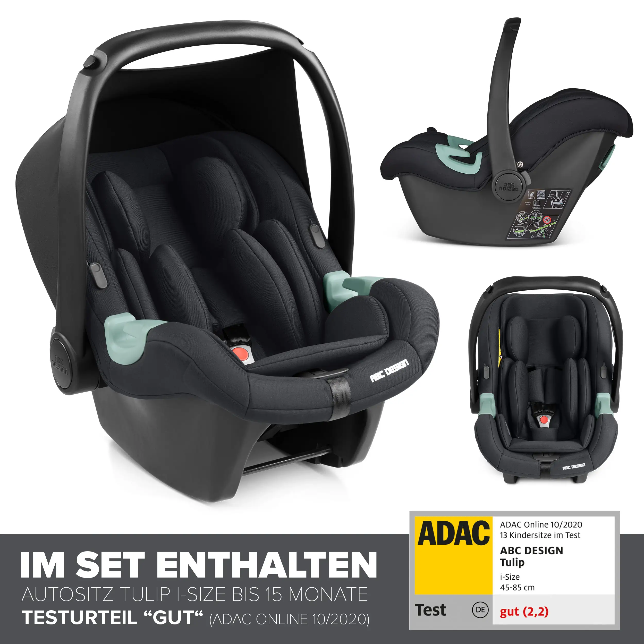 Set de cochecito 3en1 Samba 2 incl. silla de auto - Almond