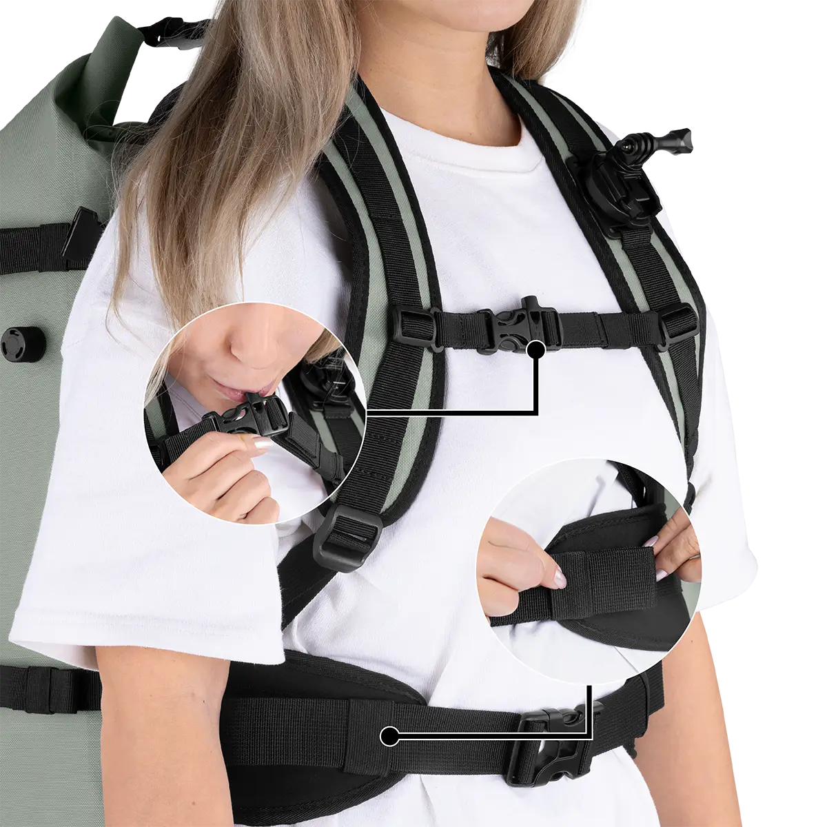 Sistema de cinturón ajustable