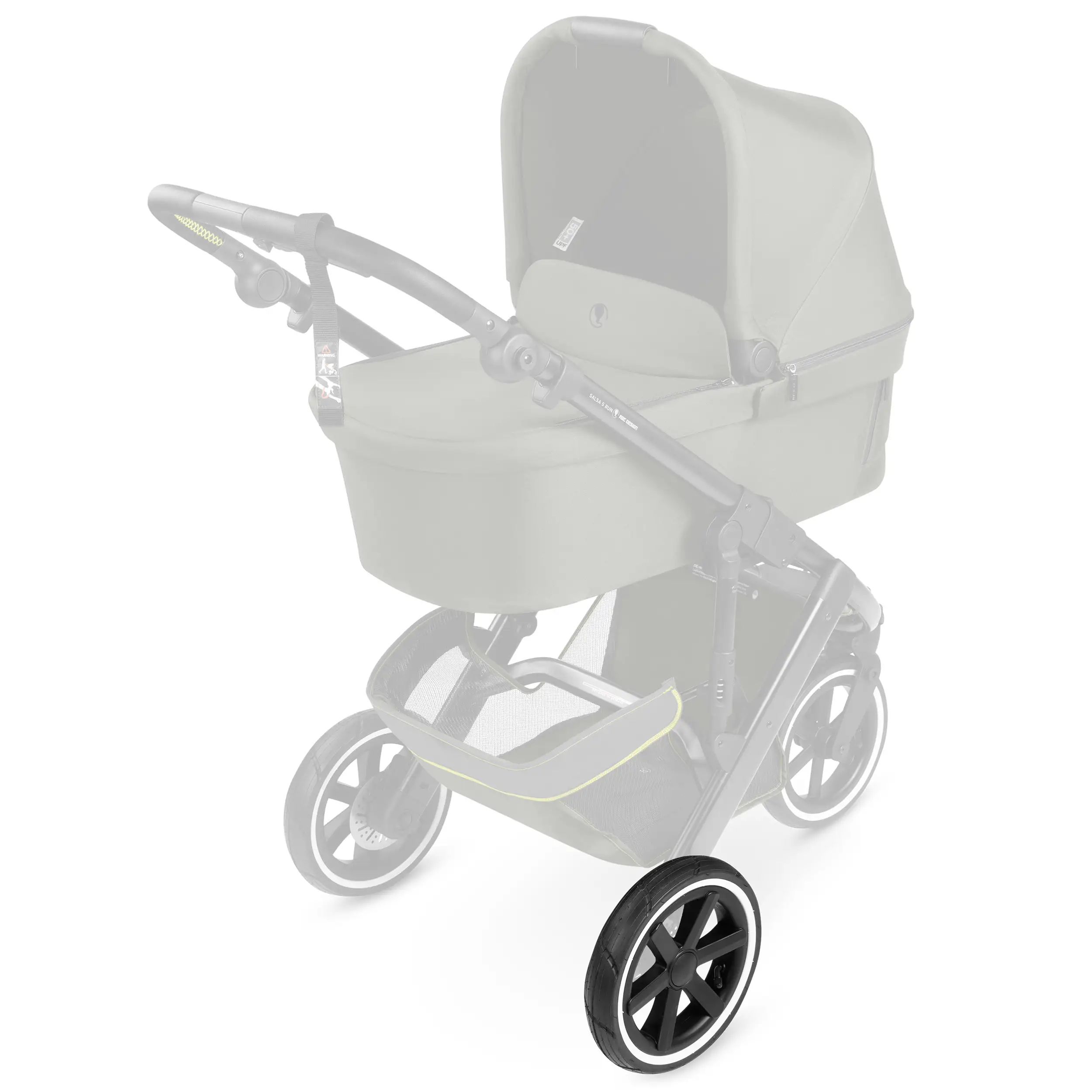 Rueda trasera para Salsa 5 Run / Salsa Run - Ruedas neumáticas Black / White Wall