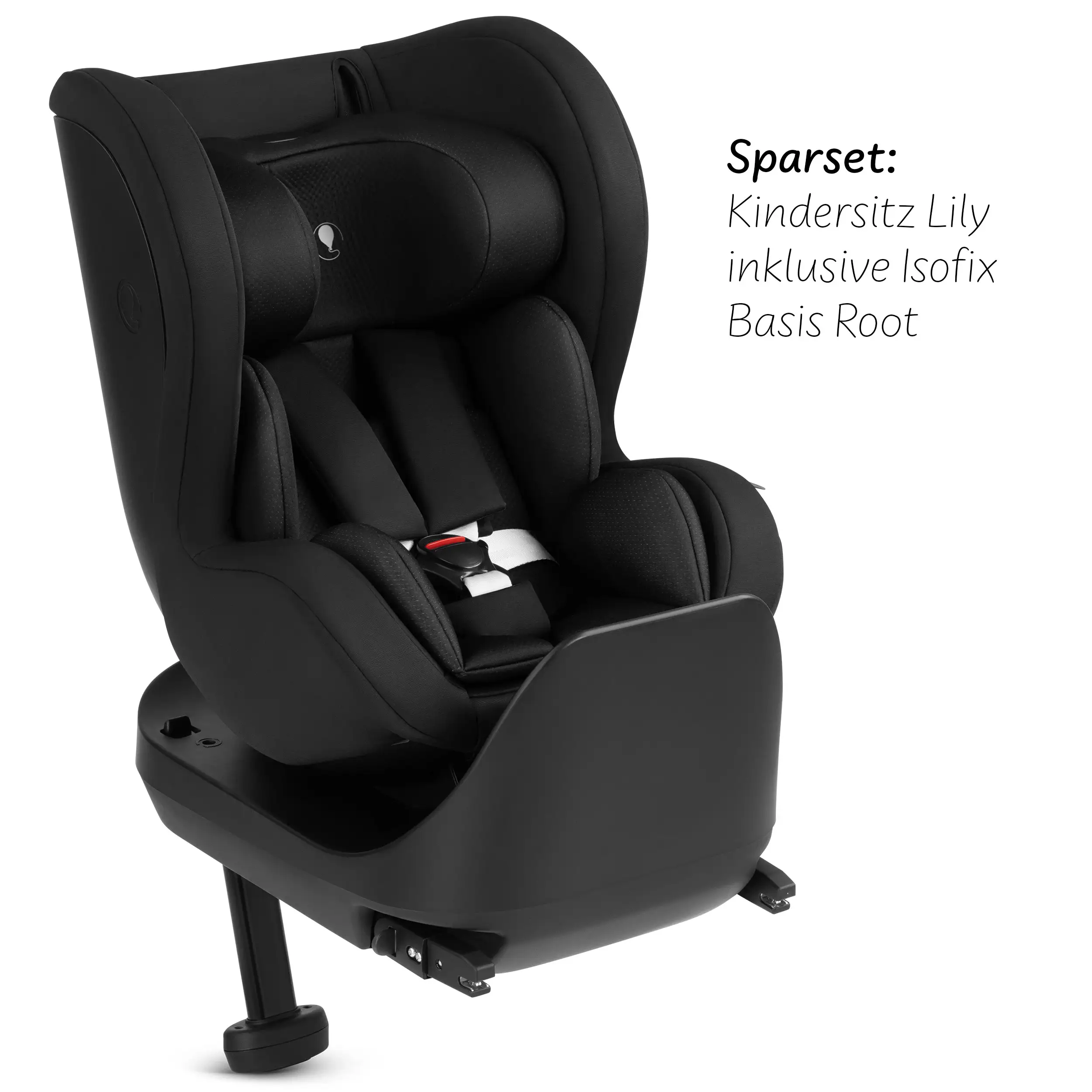 Silla para niños Lily i-Size con base Isofix giratoria Root - Black