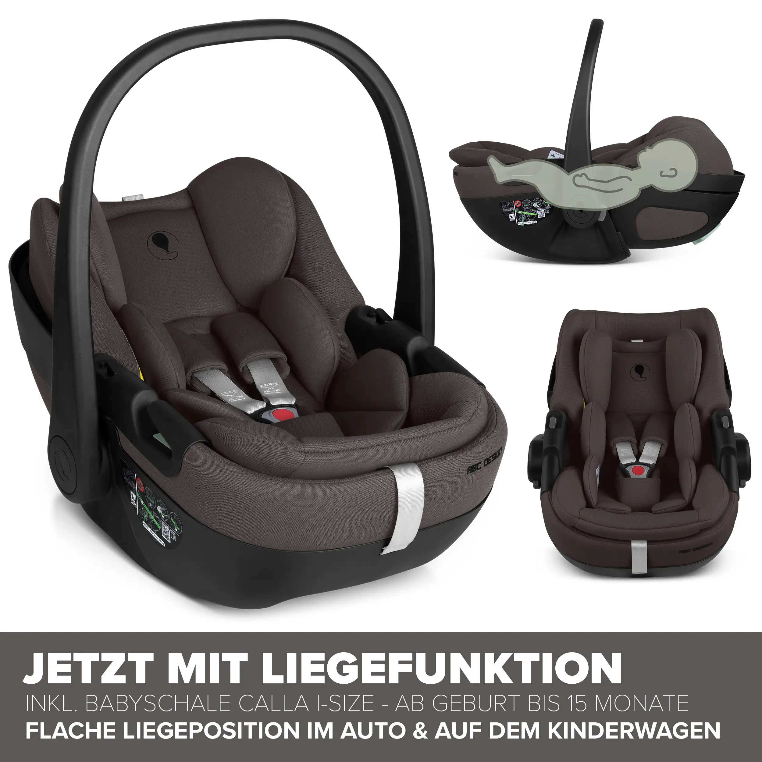 Set de cochecito 3en1 Salsa Core con silla de auto Calla reclinable - Falcon