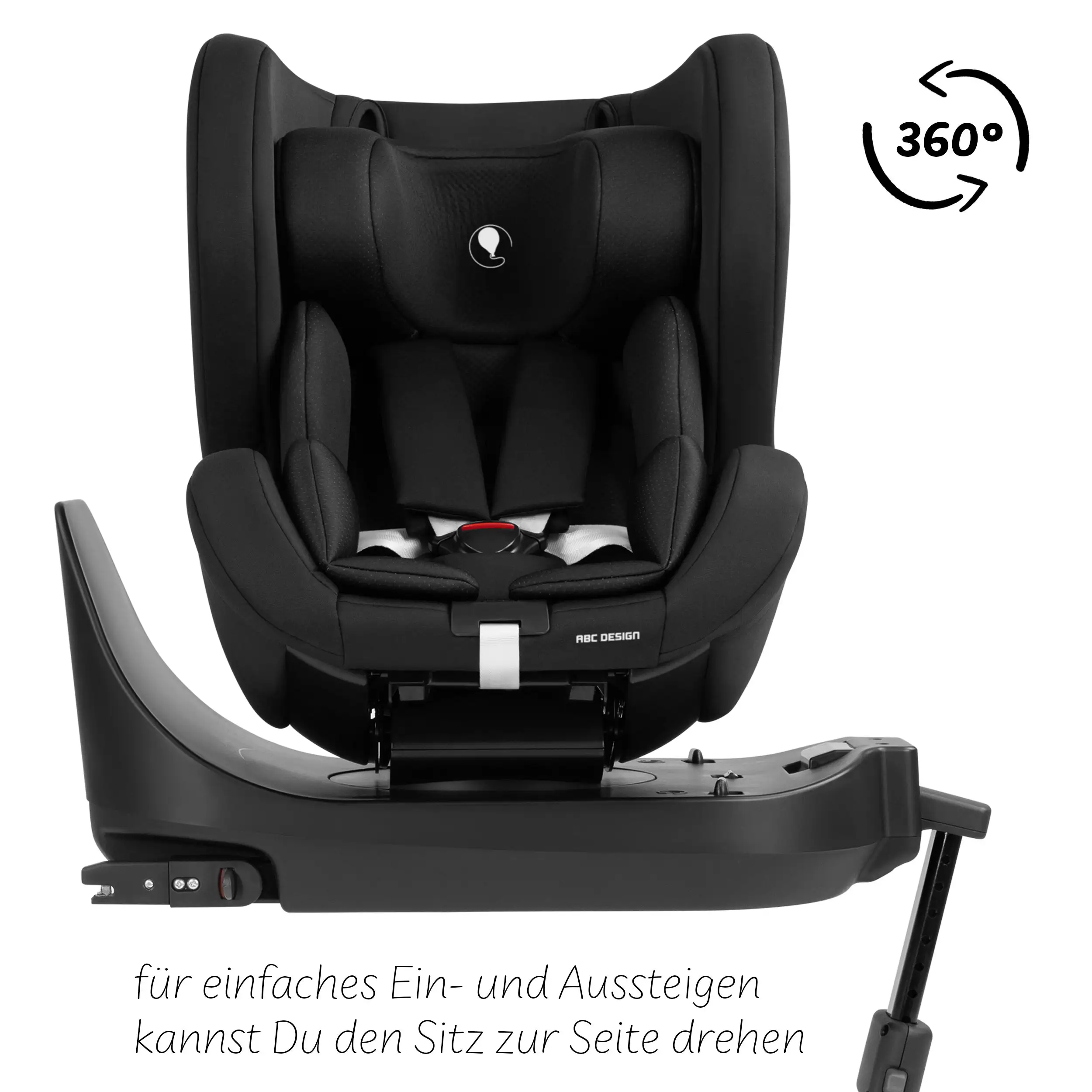 Silla para niños Lily i-Size con base Isofix giratoria Root - Black