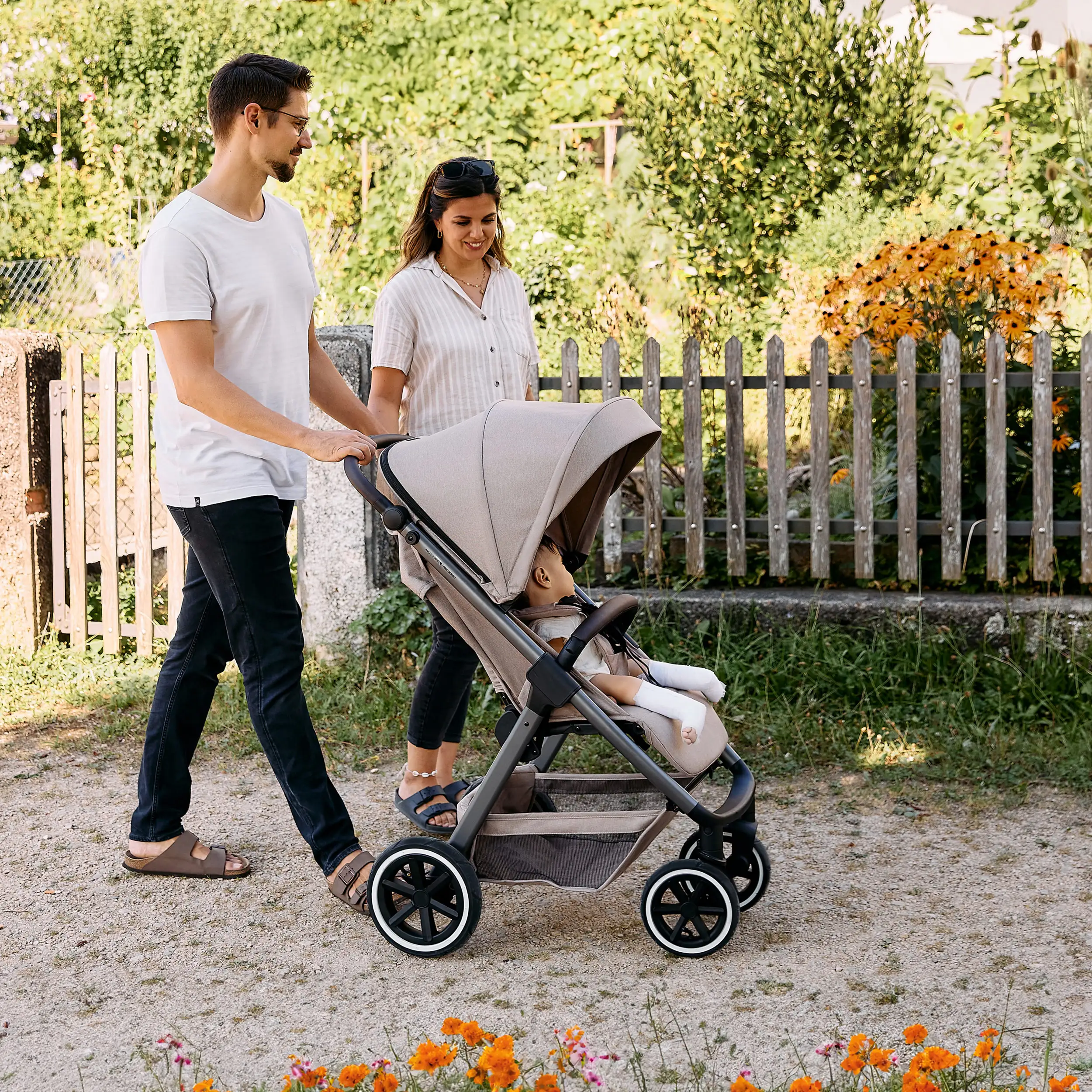 Silla de paseo  Avus 2 Air conrueda de aire - Camel