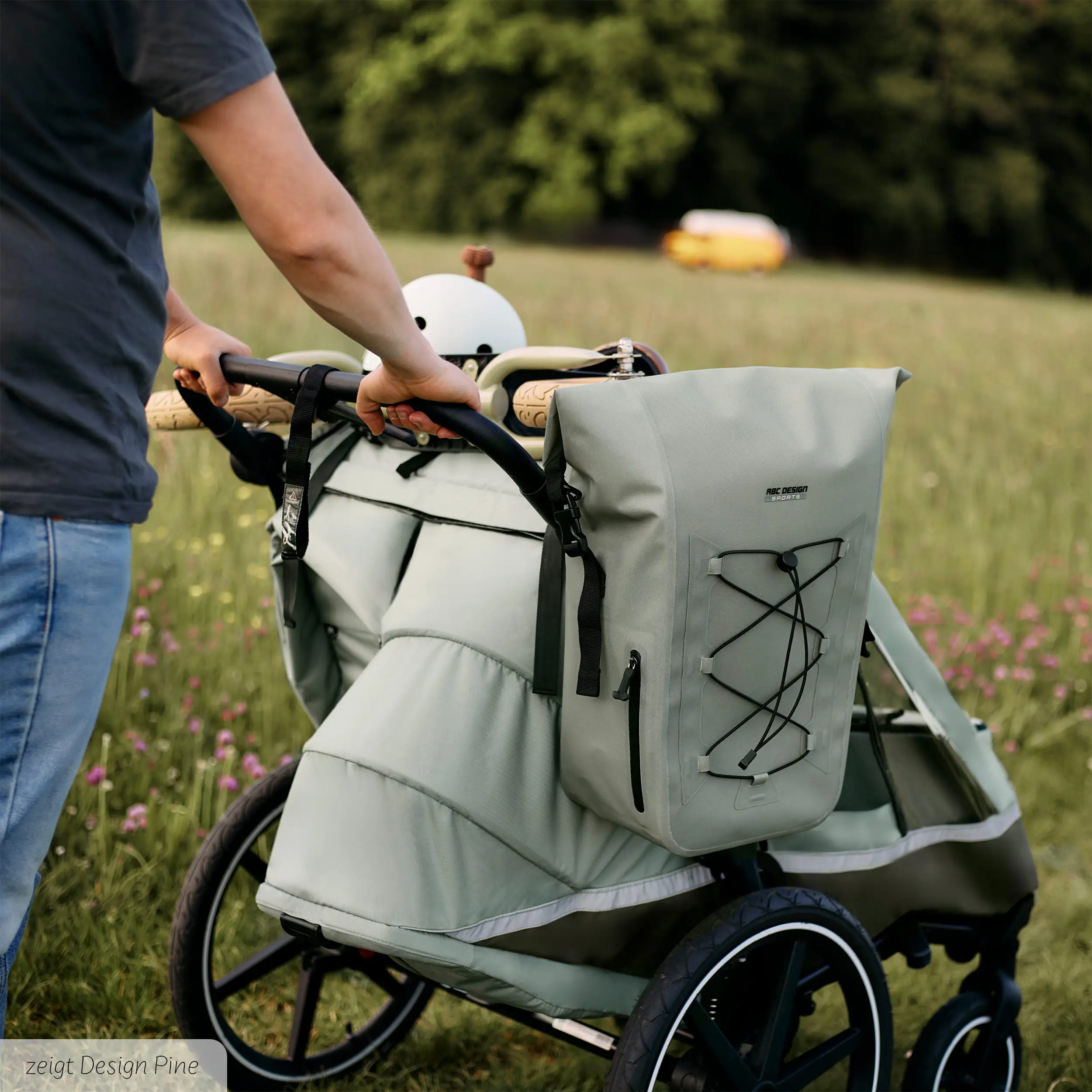 Bolsa de sillín Sion 20L para cochecito, remolque para bicicleta y uso diario - Mango