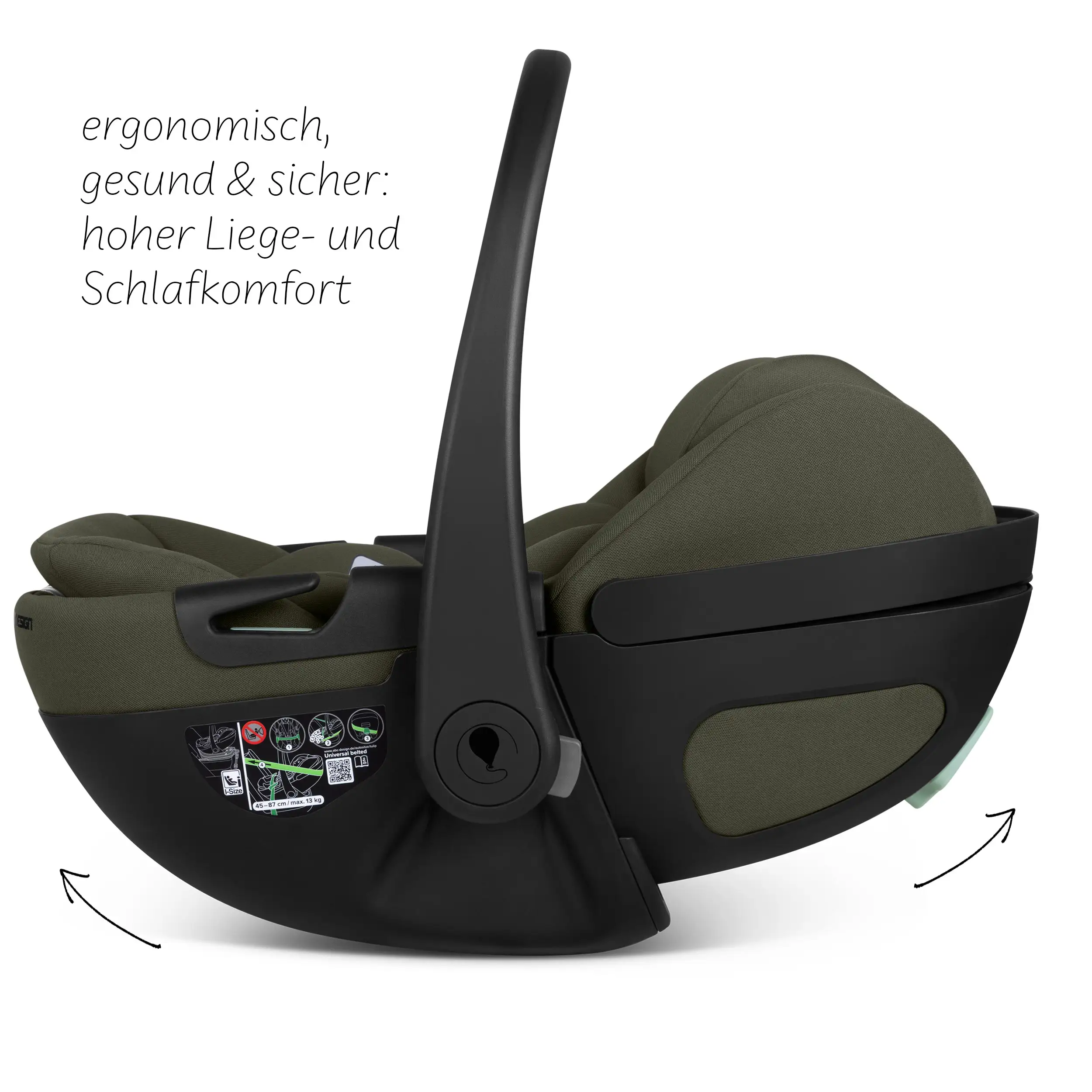 Silla de auto reclinable Calla i-Size - Olive