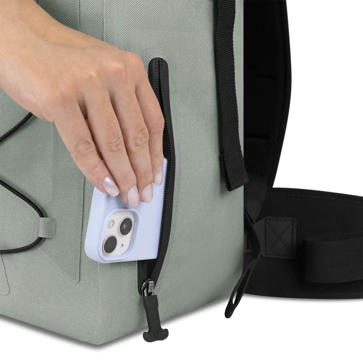 Bolsillos exteriores con protección